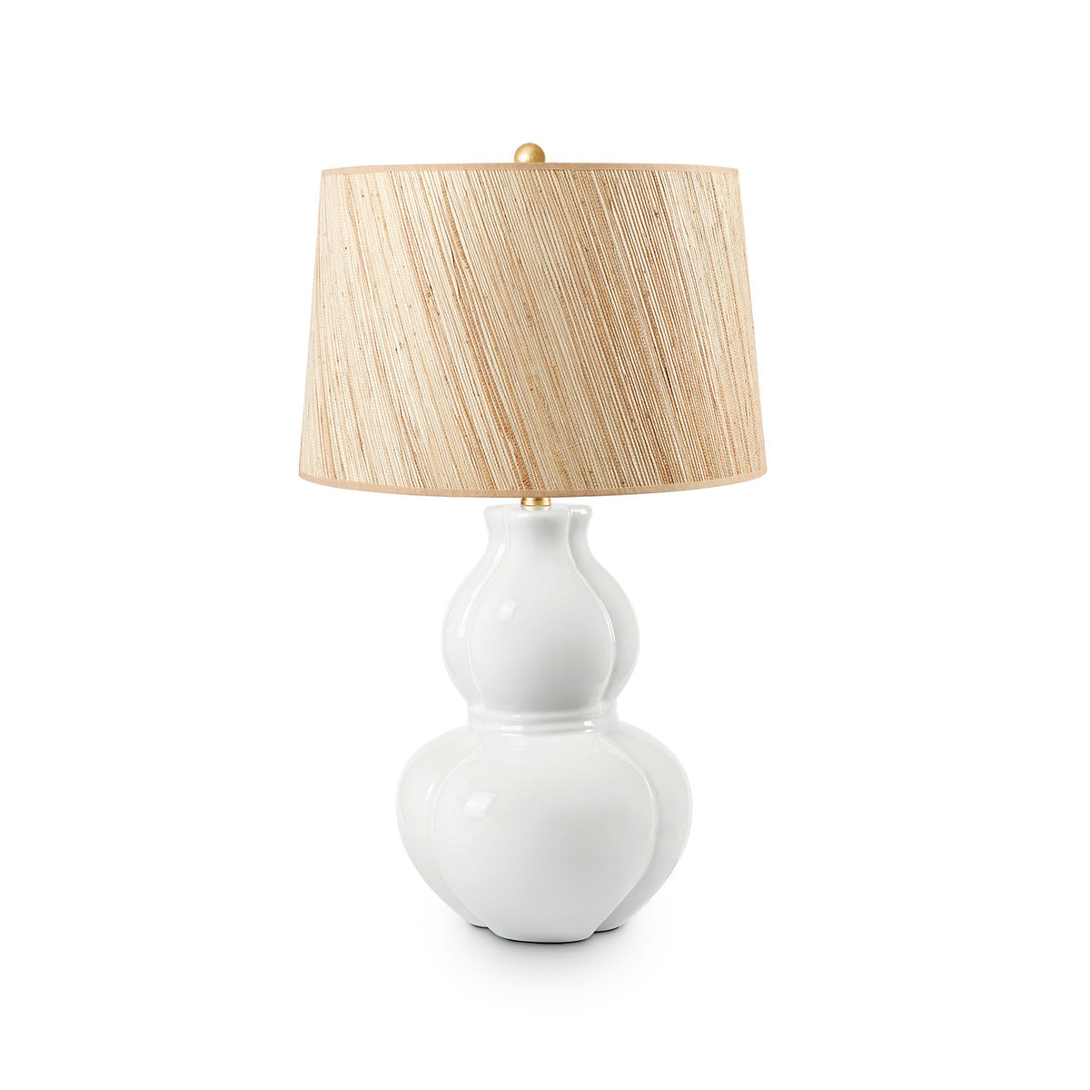 Sandar Lamp with Shade 17-inch Papyrus with Gold