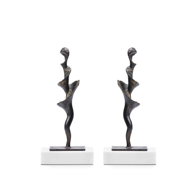 Spiral Statue - Set of 2