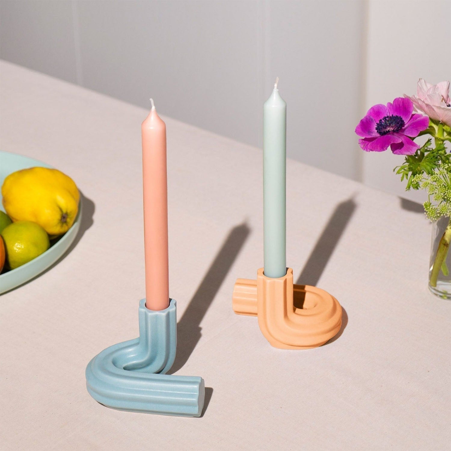 OCTAEVO Templo Candle Holder - Tangerine