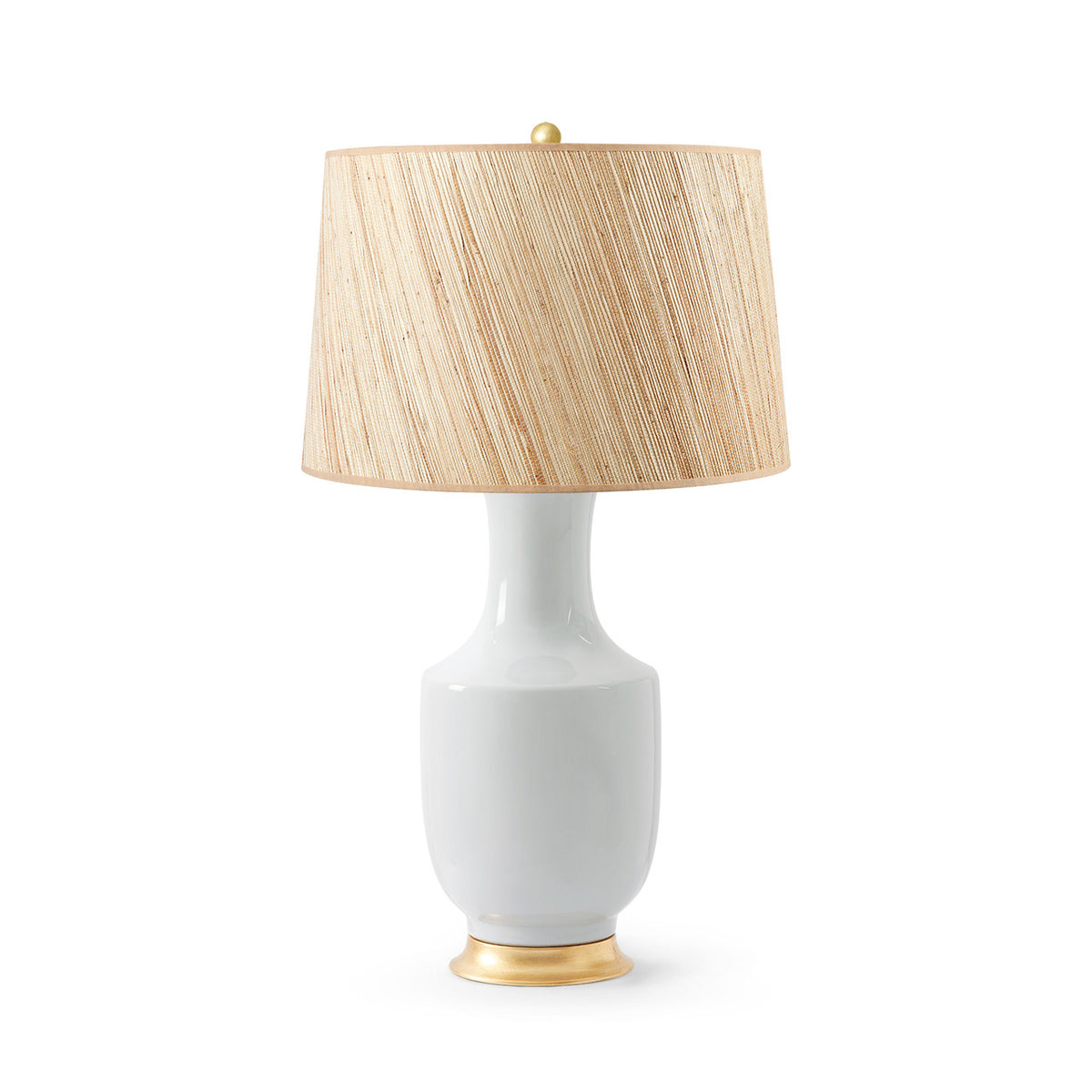 Thalia Lamp with Shade 17-inch Papyrus with Gold