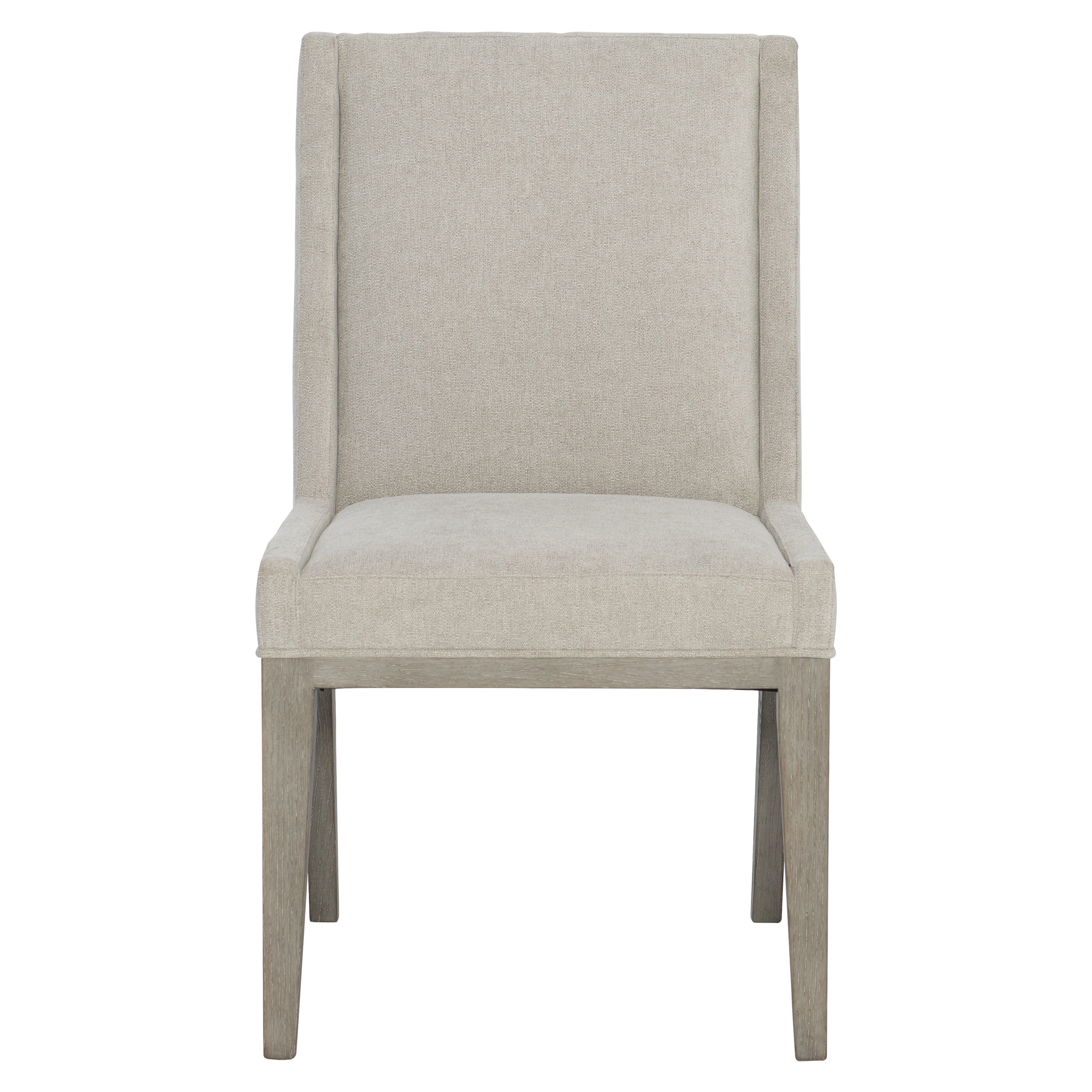 Linea Side Chair in Cerused Greige Finish by Bernhardt