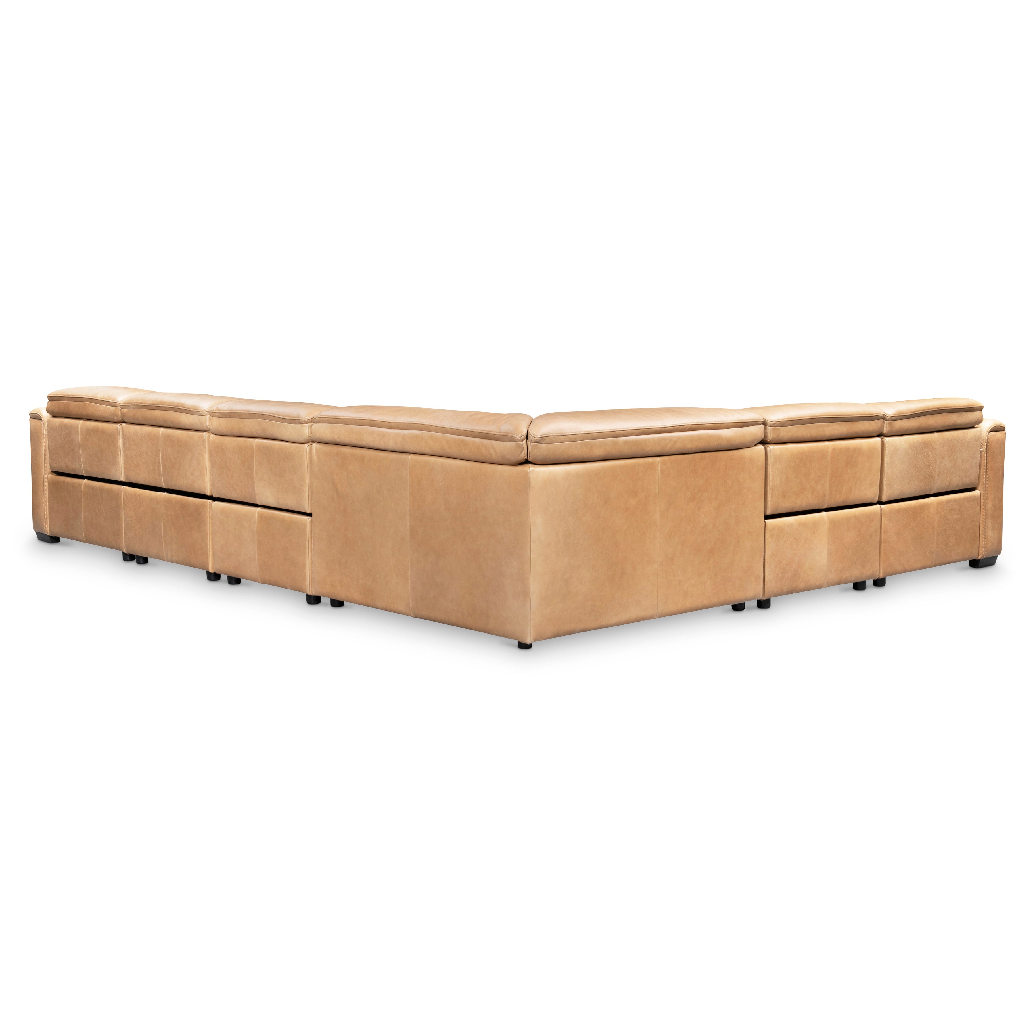 Billings Leather Power Motion Sectional by Bernhardt