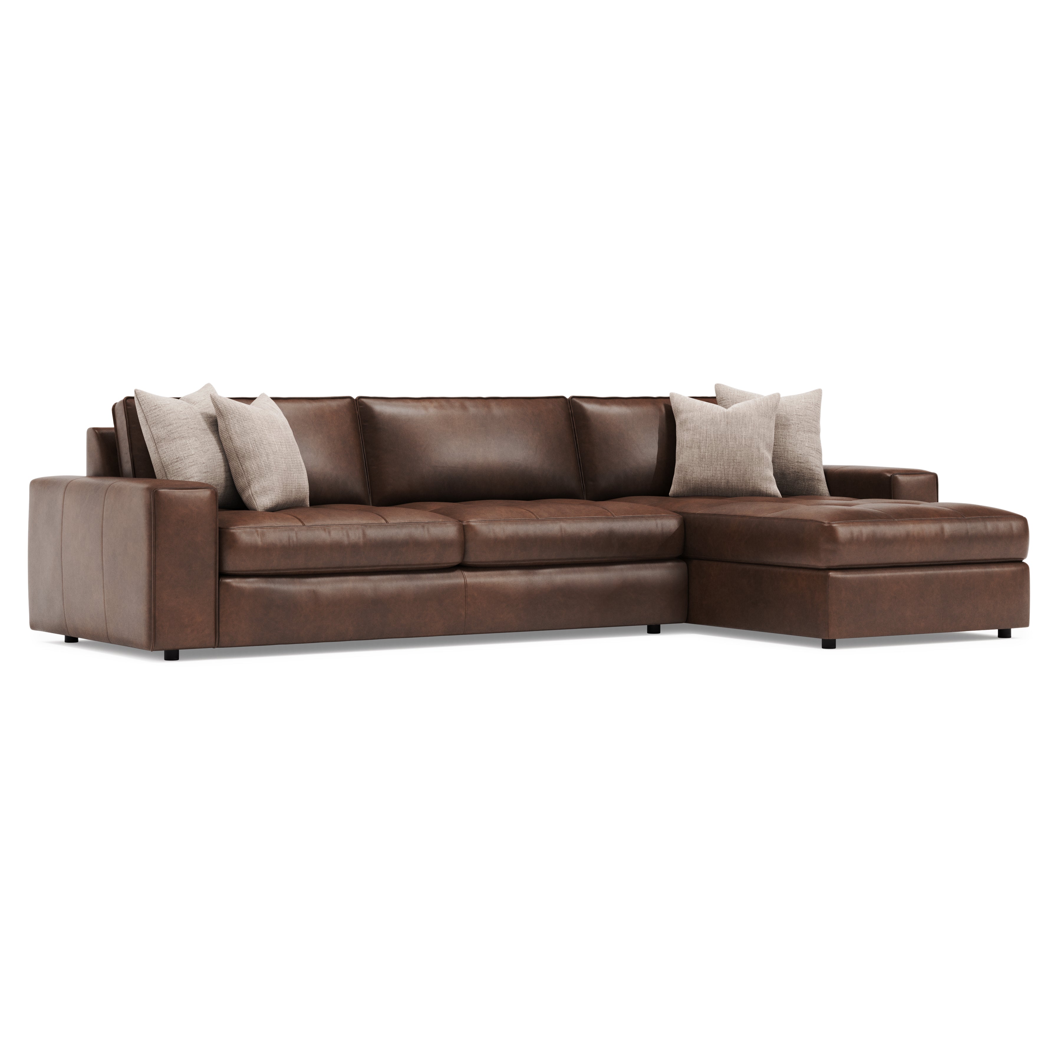 Nest 2-Piece Leather Sectional by Bernhardt