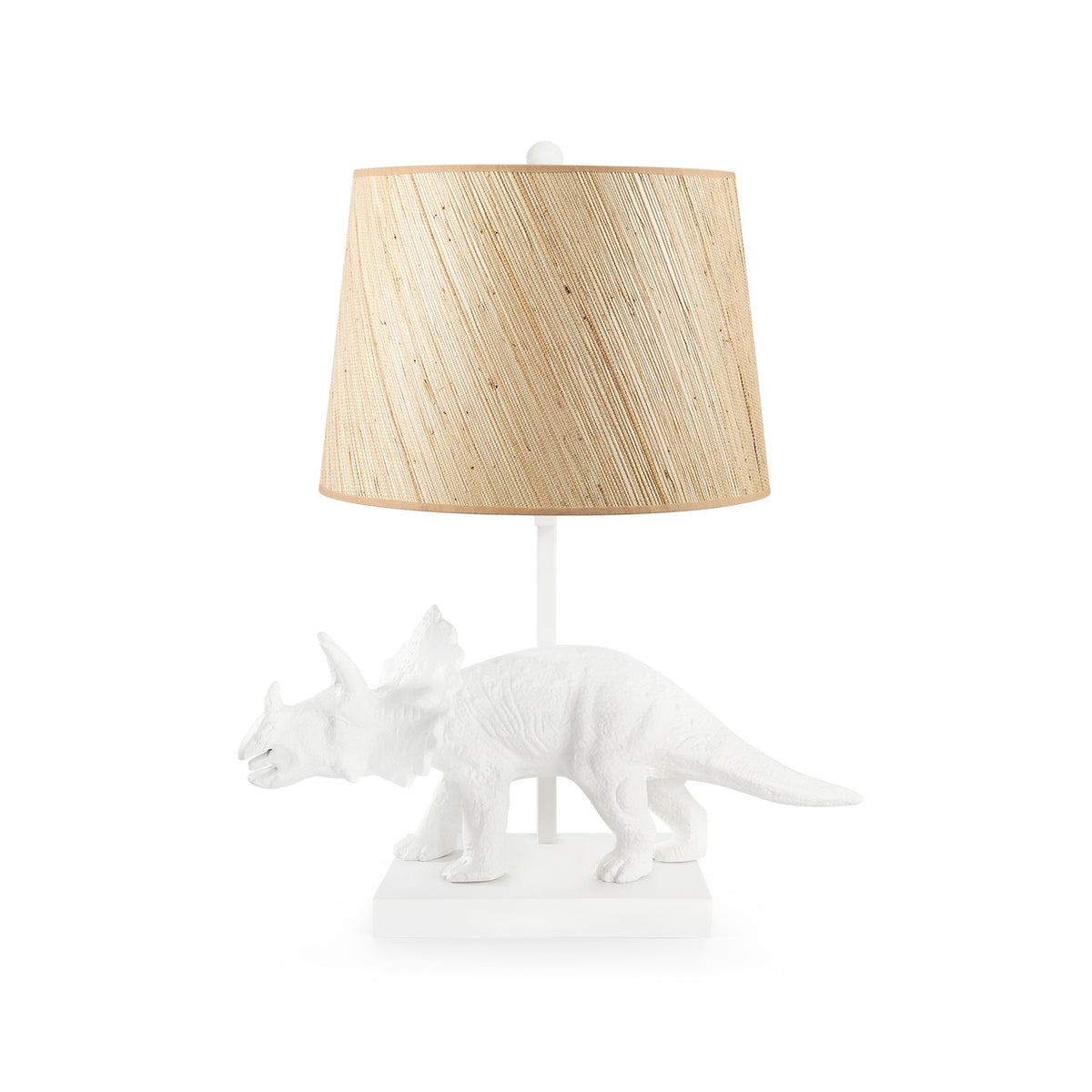 Titus Lamp with Shade 14-inch Papyrus with Nickel