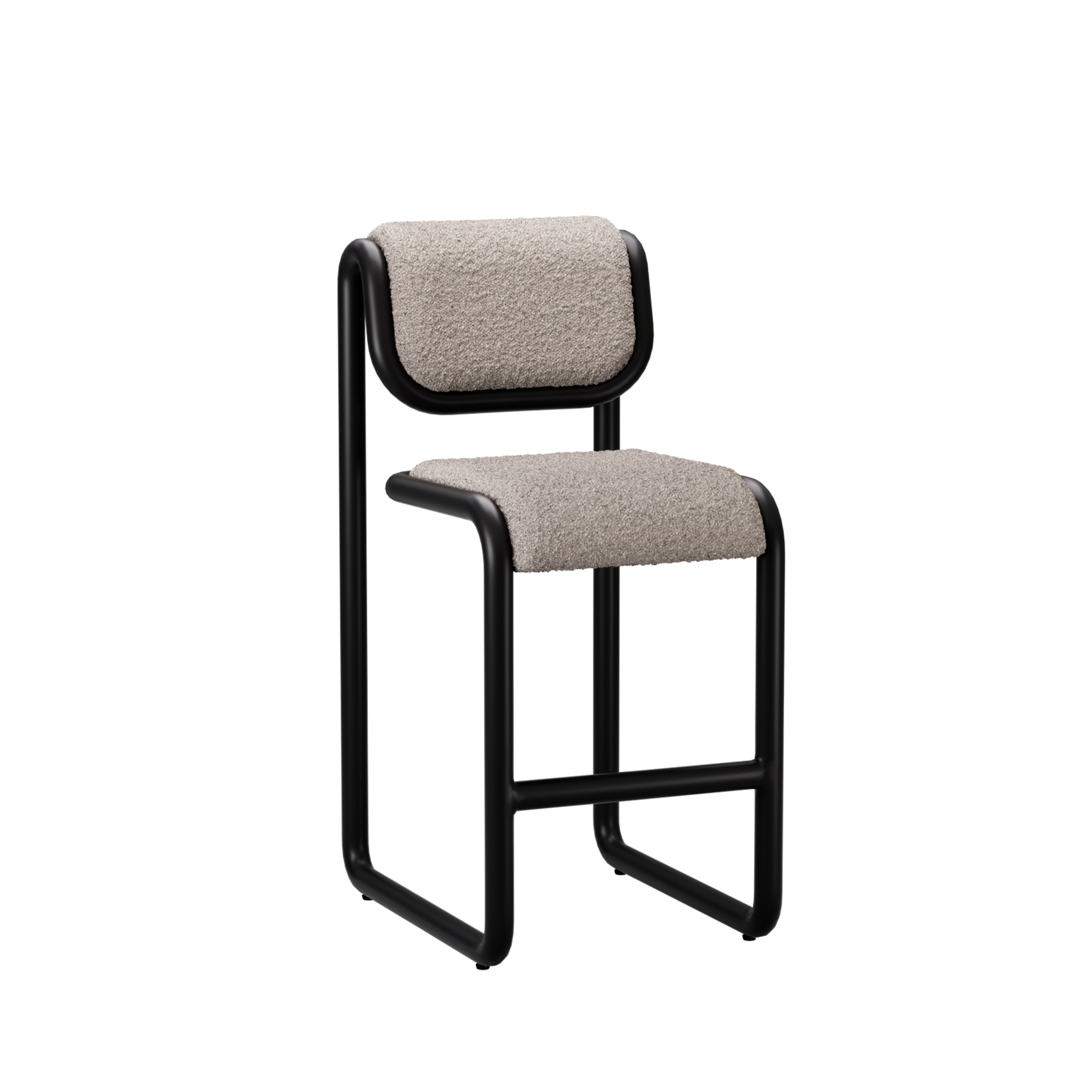 Tube Counter Stool Bar & Counter Stools Bend Goods Black with Grey Boucle , Black Friday Sale Bend Goods Furniture Sale, Old Bones Co, Mid Century Furniture Sale, Four Hands Furniture, Black Friday Sale Tube Counter Stool,Gus Sale, Perigold Tube Counter Stool Bar & Counter Stools Black Friday Sale , Perigold Sale Tube Counter Stool,Tube Counter Stool Lulu and Georgia, Burke Decor Sale Tube Counter Stool, www.oldbonesco.com