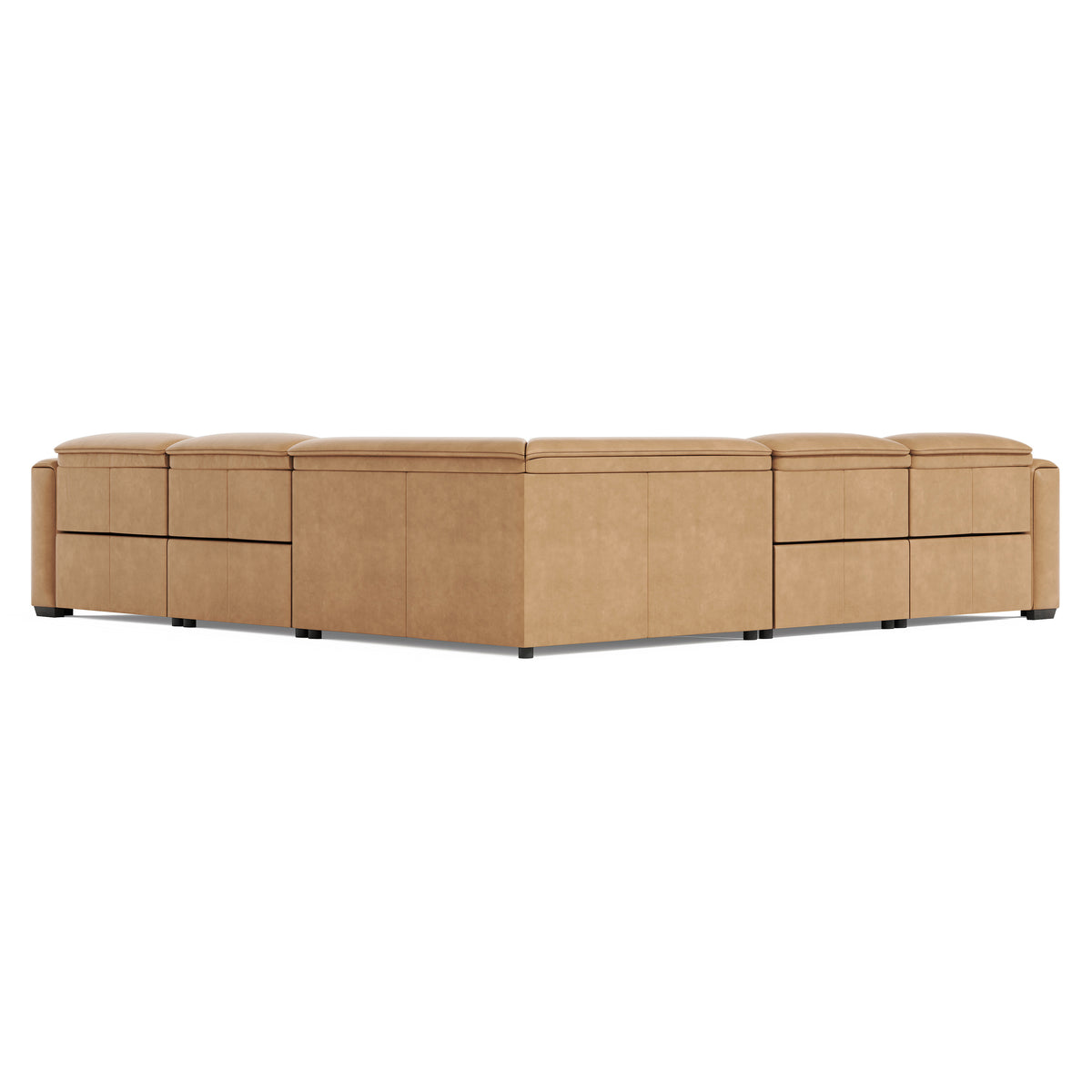 Billings Leather 5-Piece Power Motion Sectional by Bernhardt