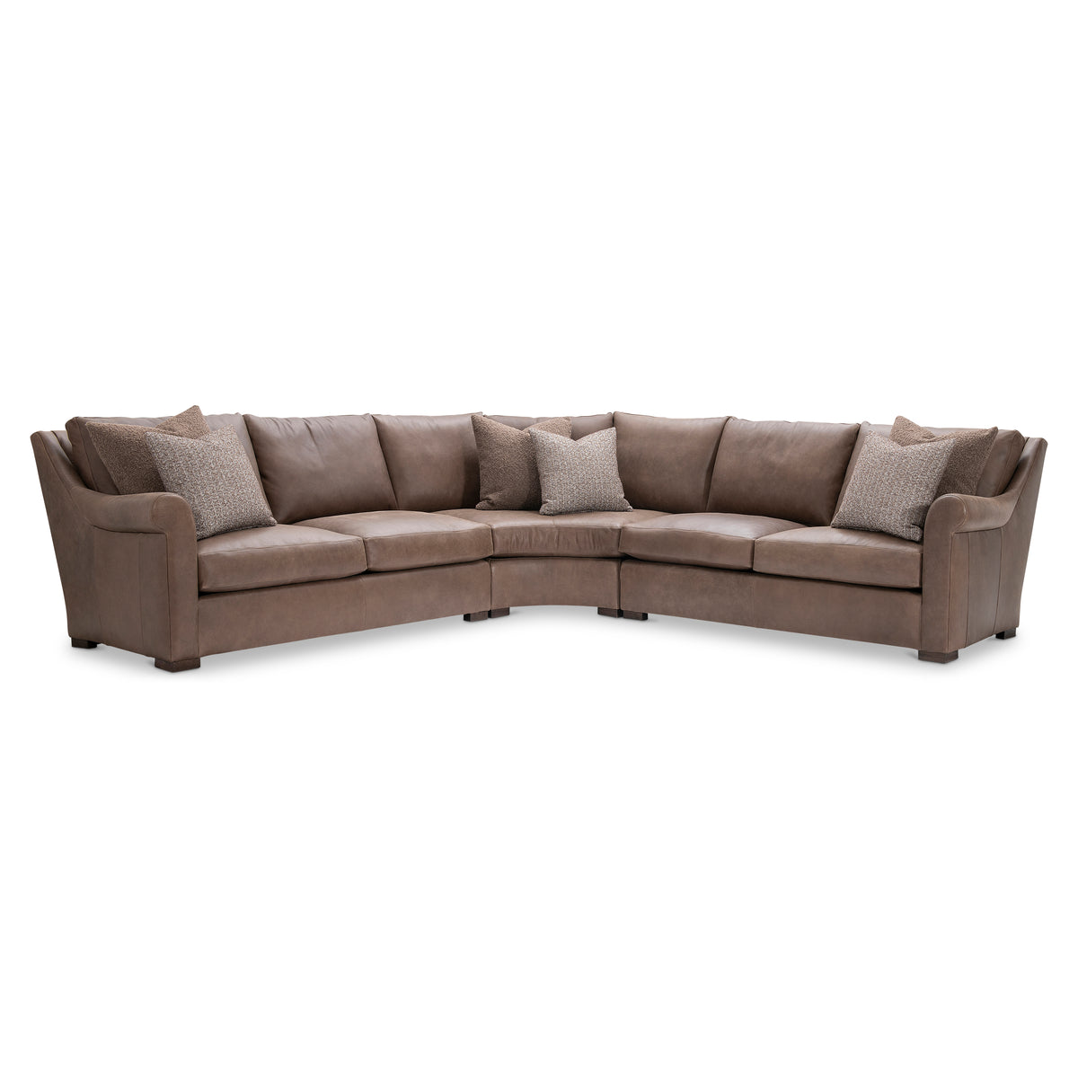 Keirnan 3-Piece Leather Sectional by Bernhardt