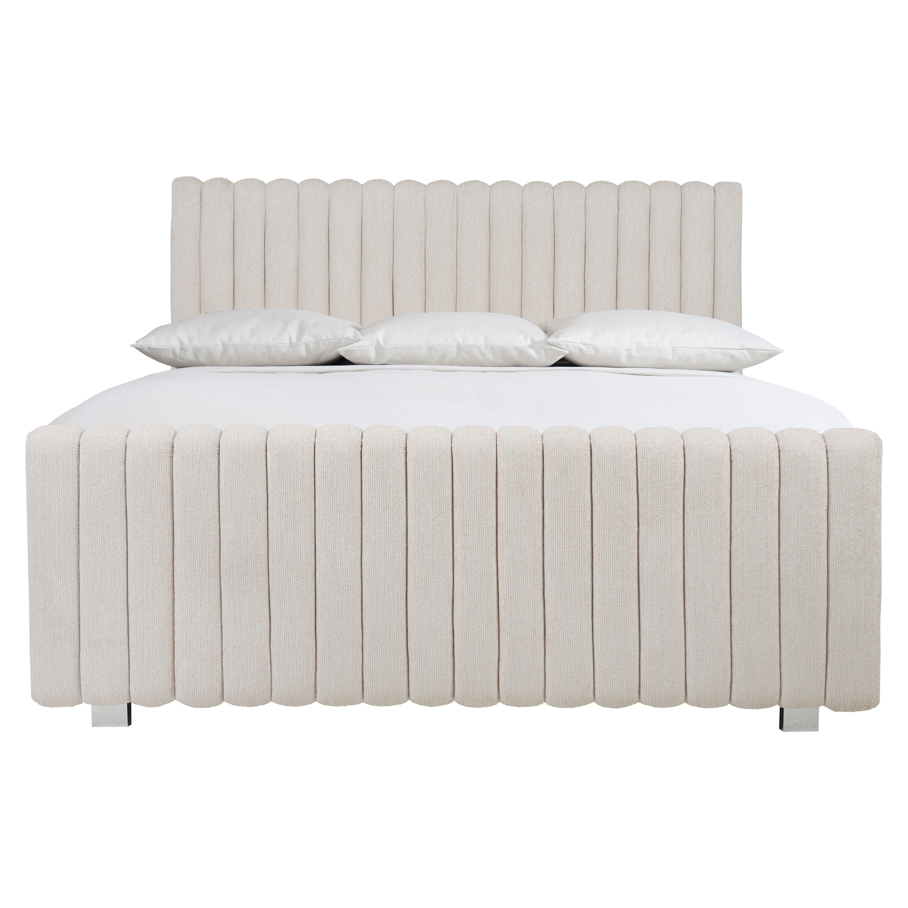 Silhouette Channel Upholstered Panel Bed by Bernhardt