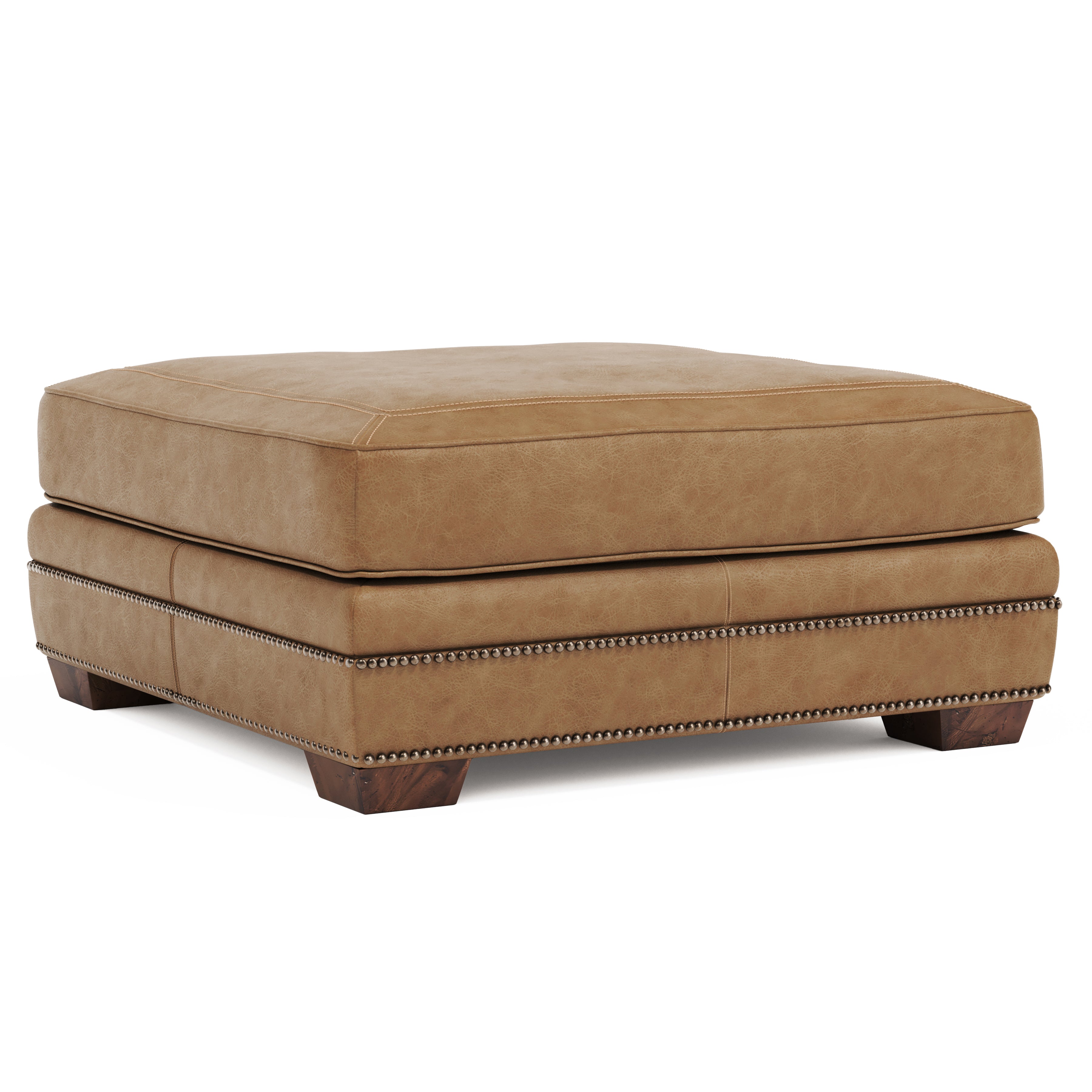 Grandview Leather Ottoman by Bernhardt