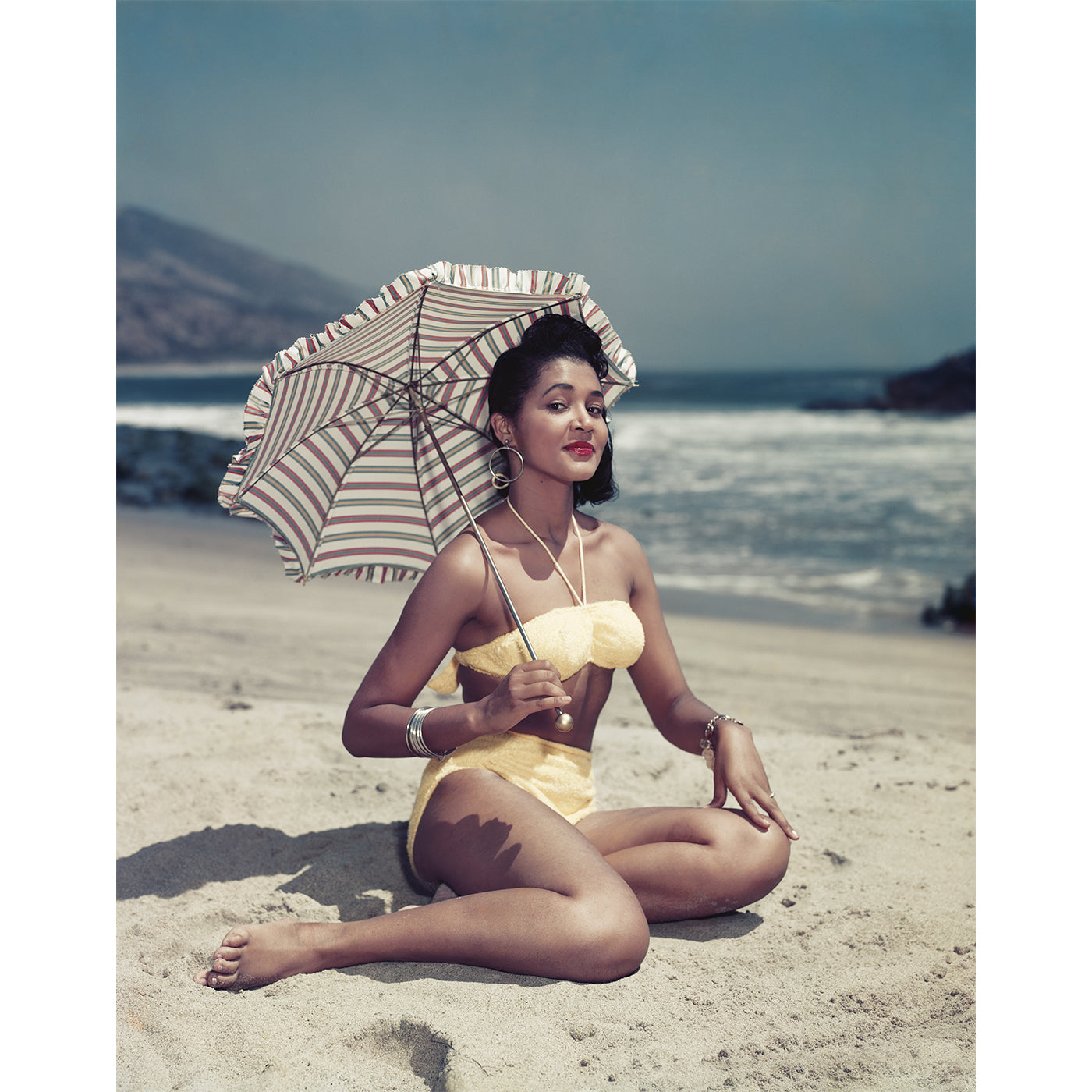 "Woman on Beach Holding Umbrella" from Getty Images Art Studio Jonathan Adler 20" X 24" , Black Friday Sale Jonathan Adler Furniture Sale, Old Bones Co, Mid Century Furniture Sale, Four Hands Furniture, Black Friday Sale "Woman on Beach Holding Umbrella" from Getty Images,Gus Sale, Perigold "Woman on Beach Holding Umbrella" from Getty Images Art Studio Black Friday Sale , Perigold Sale "Woman on Beach Holding Umbrella" from Getty Images,"Woman on Beach Holding Umbrella" from Getty Images Lulu and Georgia, B