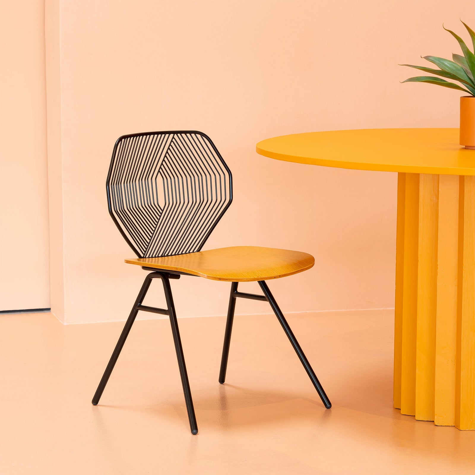 Wood & Wire Chair