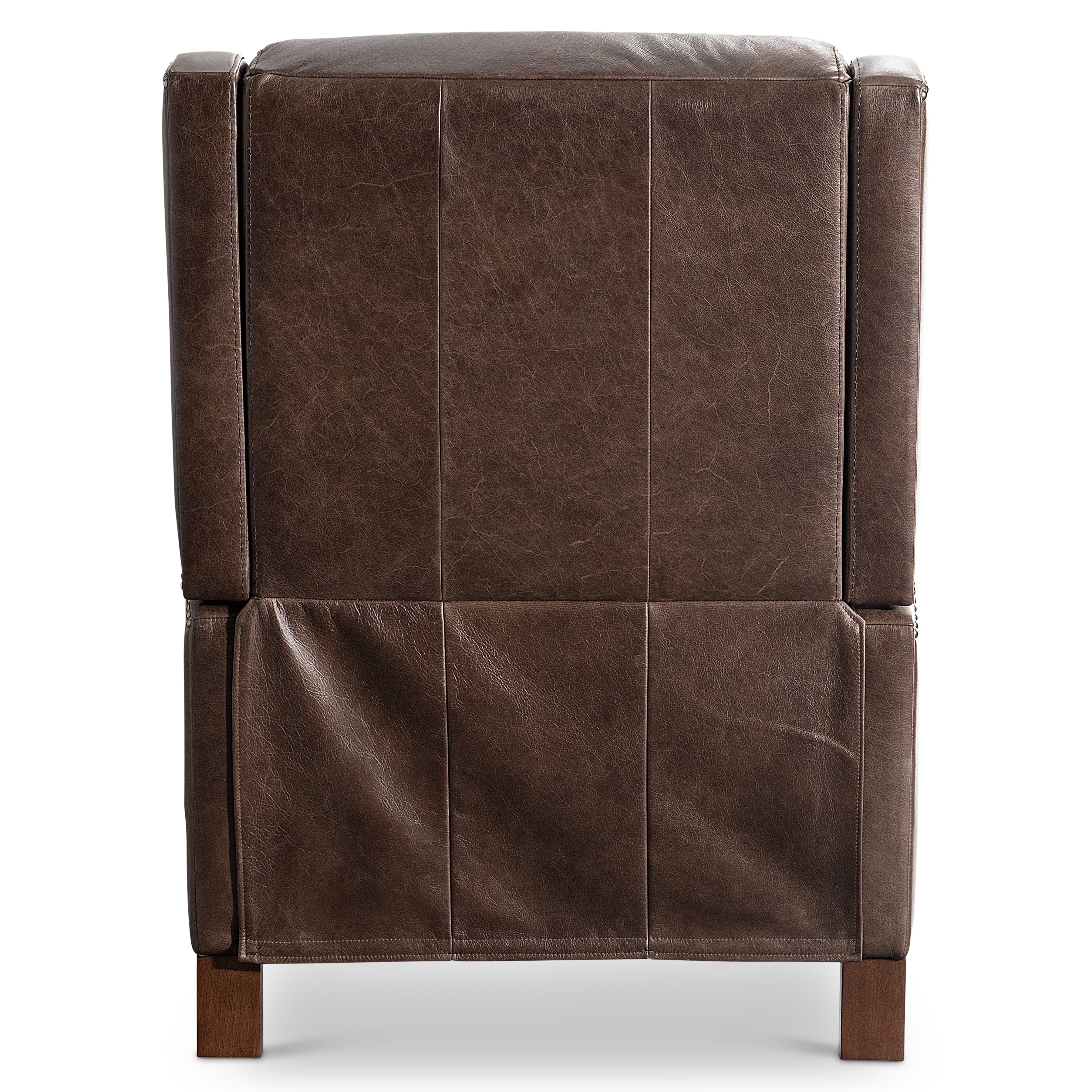 Landon Brown Leather Recliner by Bernhardt