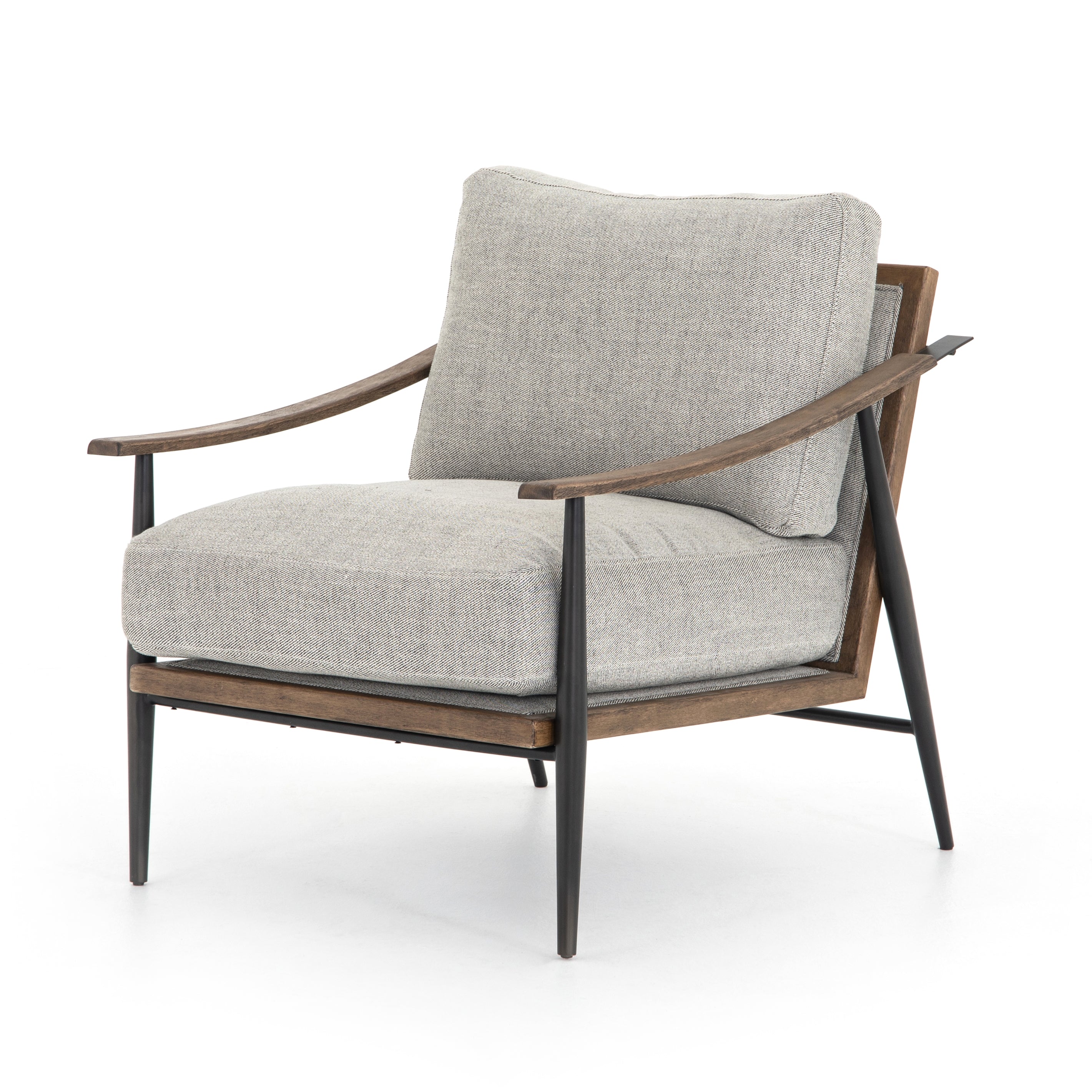 Kennedy Chair Gabardine GreyLounge Chair Four Hands Gabardine Grey Four Hands, Burke Decor, Mid Century Modern Furniture, Old Bones Furniture Company, Old Bones Co, Modern Mid Century, Designer Furniture, https://www.oldbonesco.com/