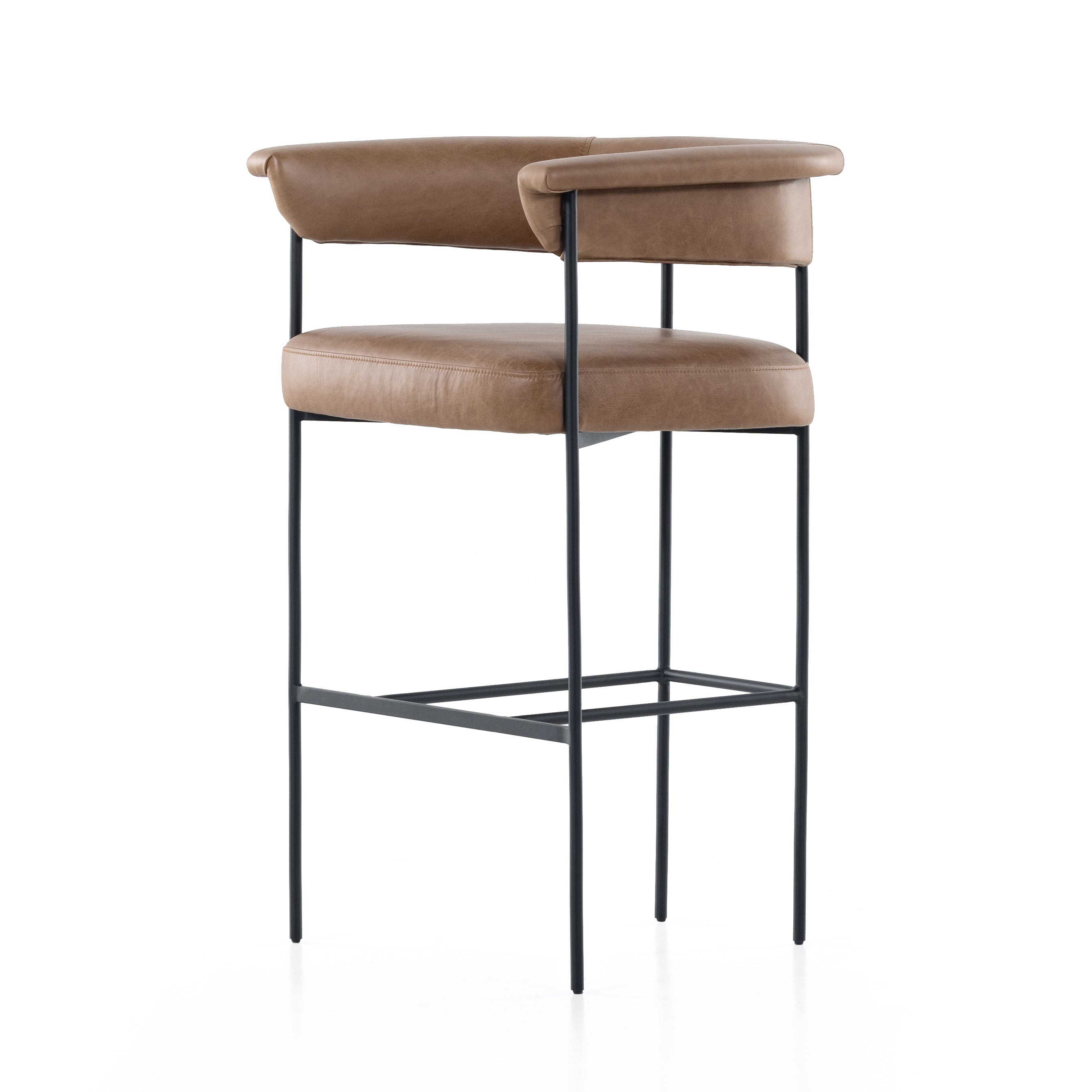 Carrie Stool Bar & Counter Stools Four Hands Four Hands, Mid Century Modern Furniture, Old Bones Furniture Company, Old Bones Co, Modern Mid Century, Designer Furniture, https://www.oldbonesco.com/