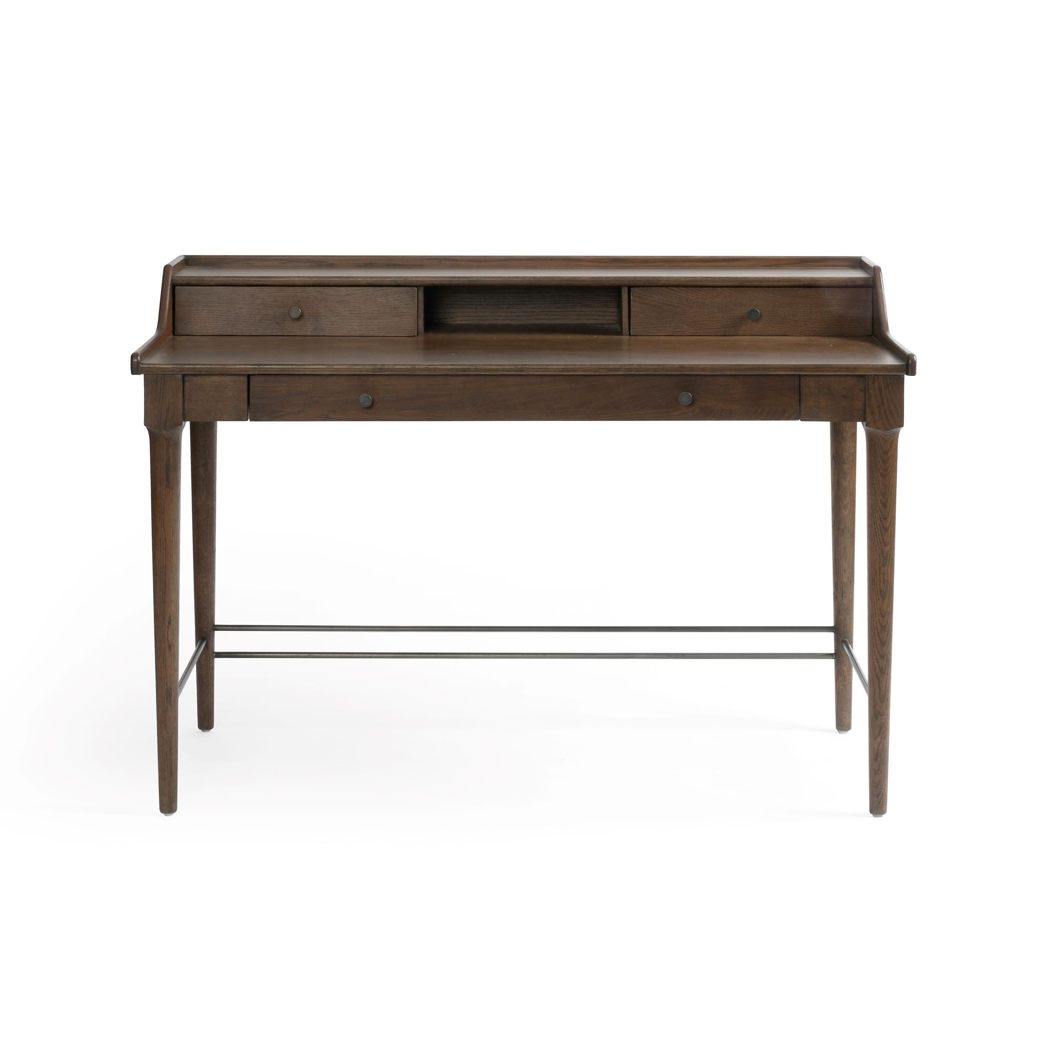 Moreau Writing Desk-Dark Toasted Oak Desks Four Hands Four Hands, Mid Century Modern Furniture, Old Bones Furniture Company, Old Bones Co, Modern Mid Century, Designer Furniture, https://www.oldbonesco.com/