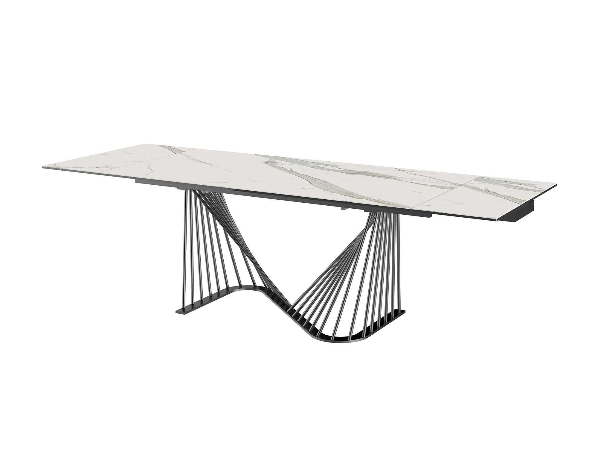 Roma Extendable Dining Table Dining Table Whiteline Four Hands, Burke Decor, Mid Century Modern Furniture, Old Bones Furniture Company, Old Bones Co, Modern Mid Century, Designer Furniture, https://www.oldbonesco.com/