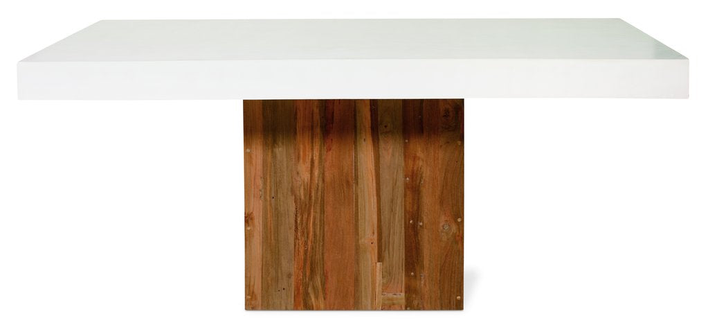 Perpetual Teak Sparta Dining Table Ivory WhiteOutdoor Seasonal Living Ivory White Four Hands, Burke Decor, Mid Century Modern Furniture, Old Bones Furniture Company, Old Bones Co, Modern Mid Century, Designer Furniture, https://www.oldbonesco.com/