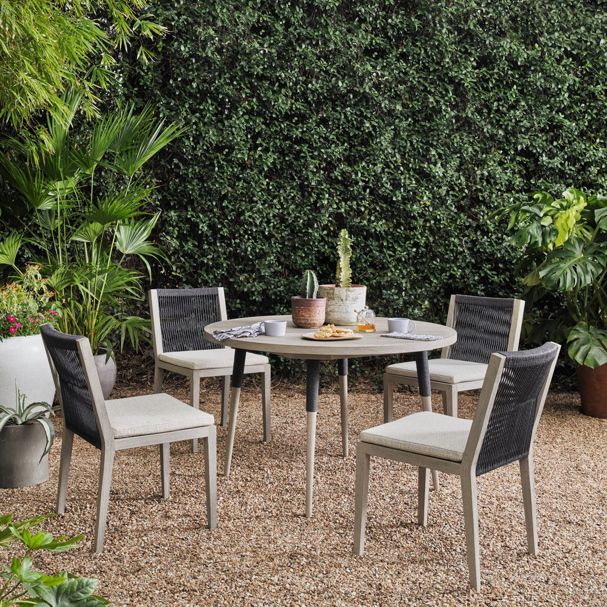 Sherwood Outdoor Dining Chair-Grey Dining Chair Four Hands Four Hands, Burke Decor, Mid Century Modern Furniture, Old Bones Furniture Company, Old Bones Co, Modern Mid Century, Designer Furniture, https://www.oldbonesco.com/