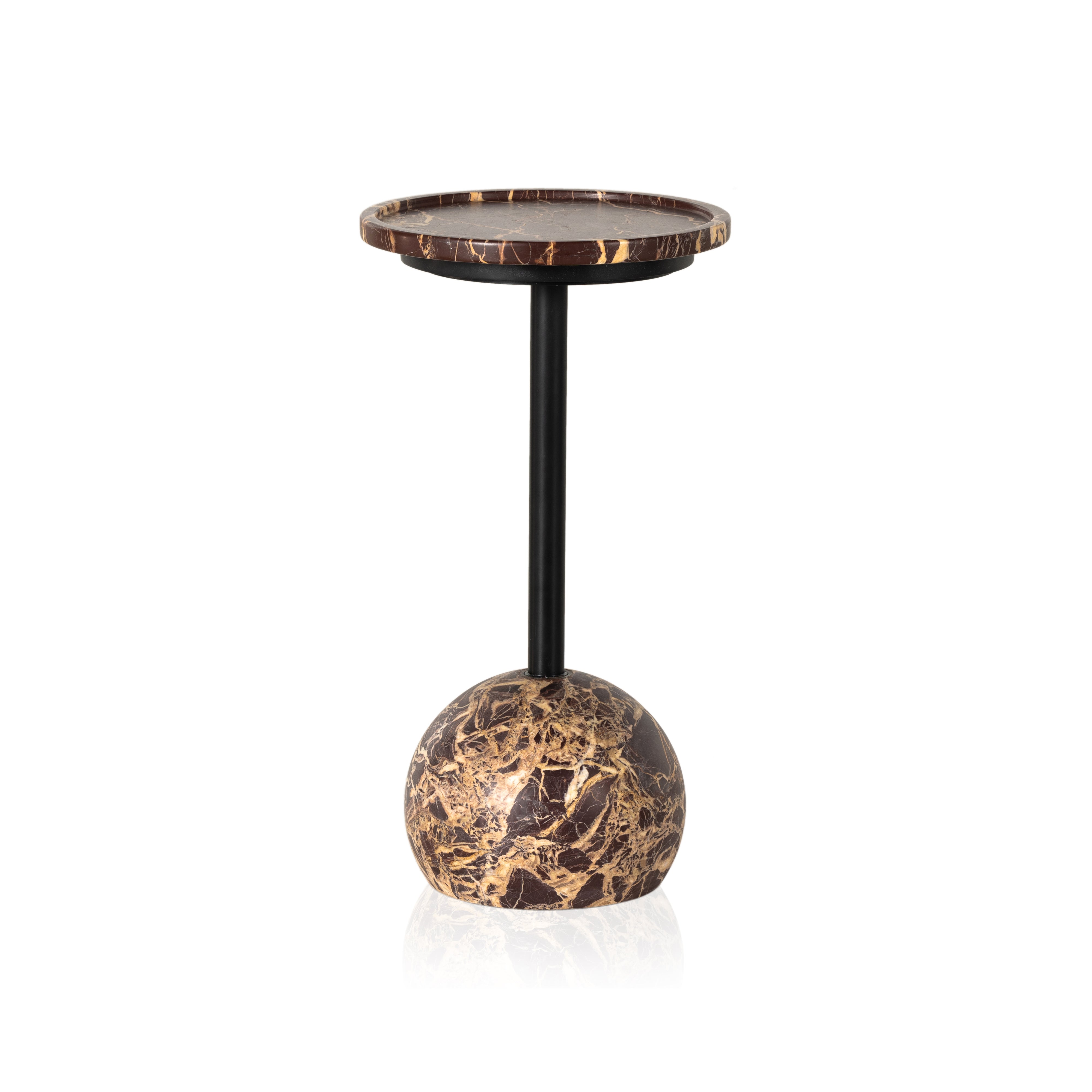 VIOLA ACCENT TABLE Merlot MarbleEnd Table Four Hands Merlot Marble Four Hands, Mid Century Modern Furniture, Old Bones Furniture Company, Old Bones Co, Modern Mid Century, Designer Furniture, https://www.oldbonesco.com/