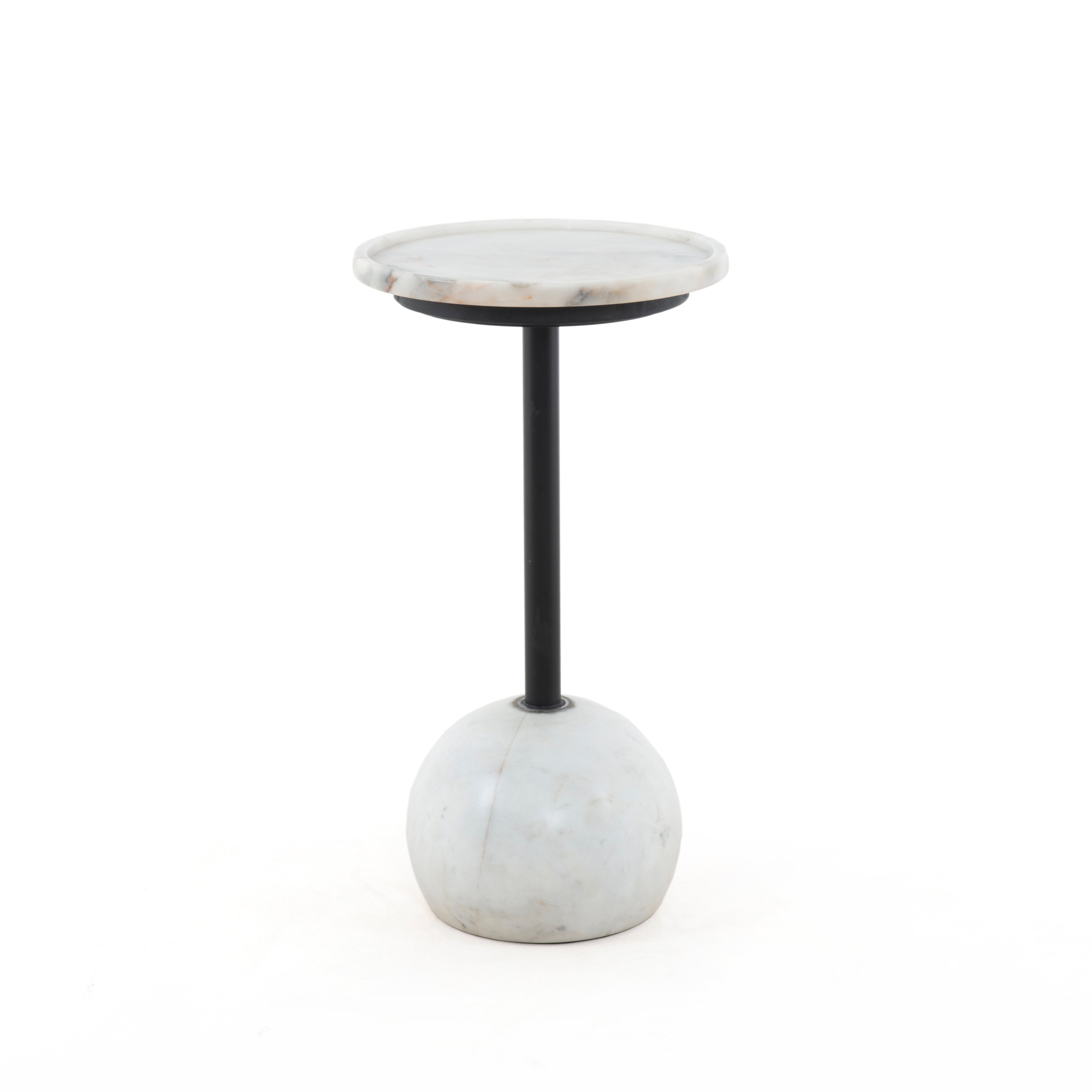 VIOLA ACCENT TABLE Polished White MarbleEnd Table Four Hands Polished White Marble Four Hands, Mid Century Modern Furniture, Old Bones Furniture Company, Old Bones Co, Modern Mid Century, Designer Furniture, https://www.oldbonesco.com/