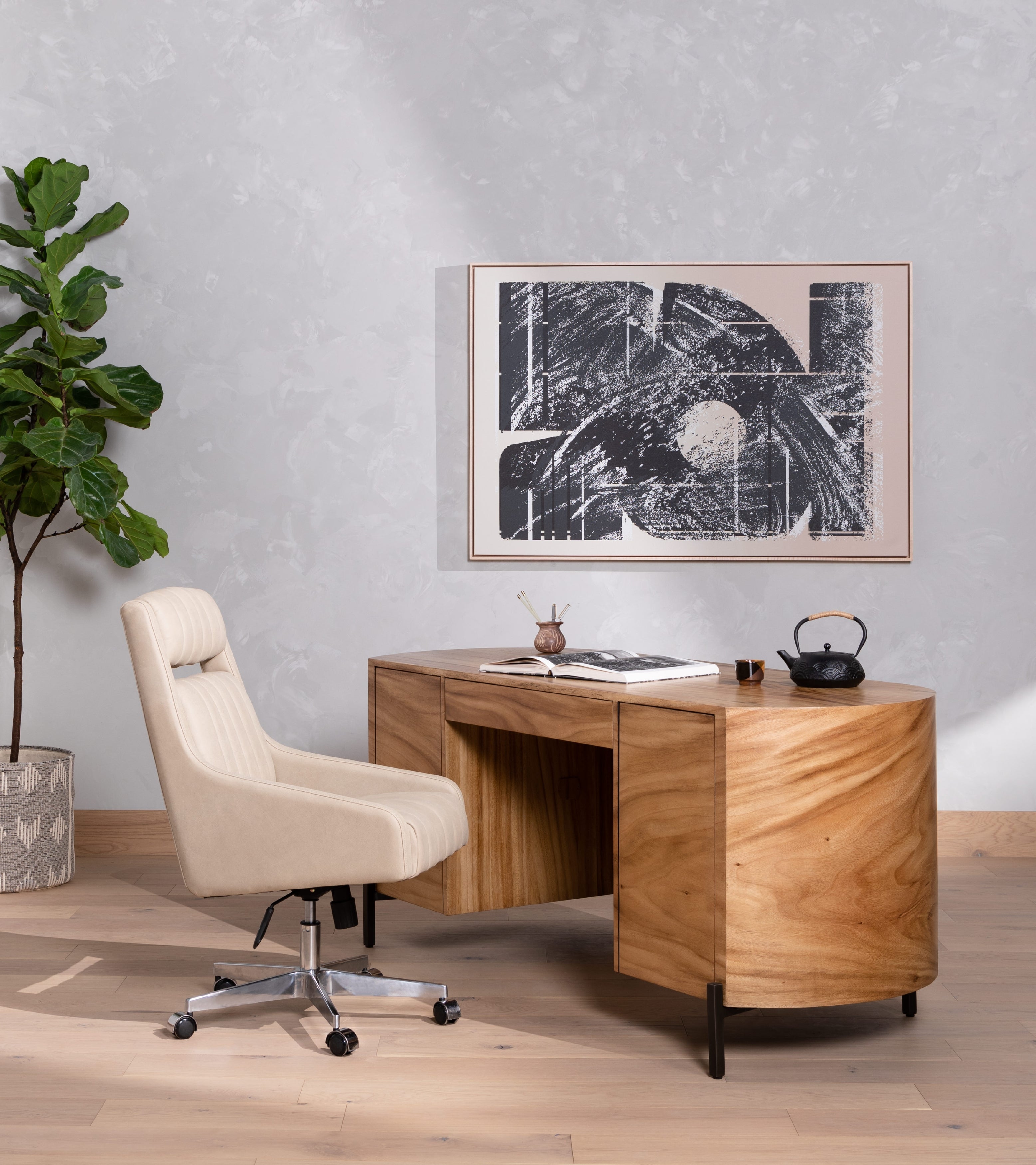 Lunas Executive Desk Desks Four Hands Four Hands, Mid Century Modern Furniture, Old Bones Furniture Company, Old Bones Co, Modern Mid Century, Designer Furniture, https://www.oldbonesco.com/