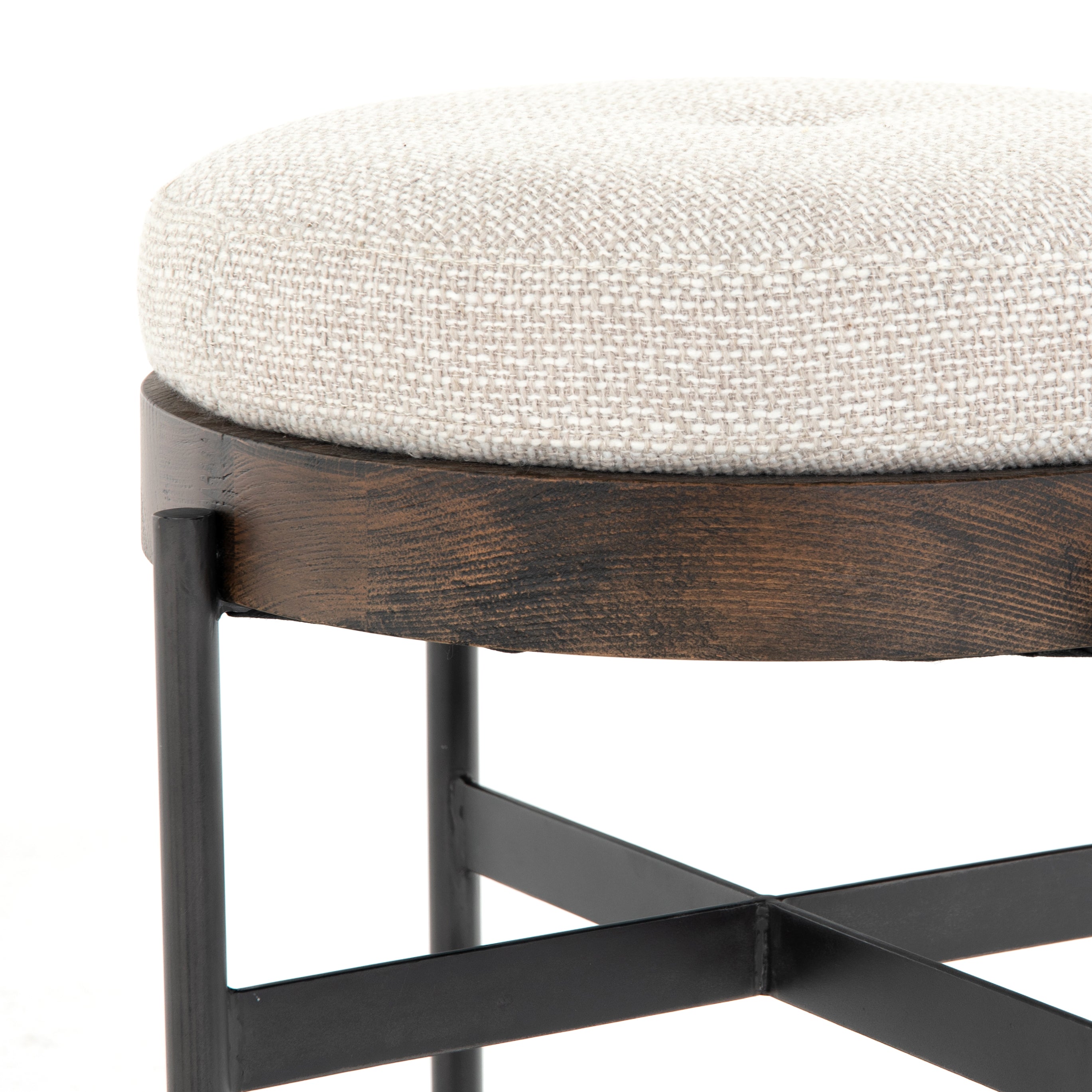 Edwin Small Ottoman Ottomans Four Hands Four Hands, Burke Decor, Mid Century Modern Furniture, Old Bones Furniture Company, Old Bones Co, Modern Mid Century, Designer Furniture, https://www.oldbonesco.com/