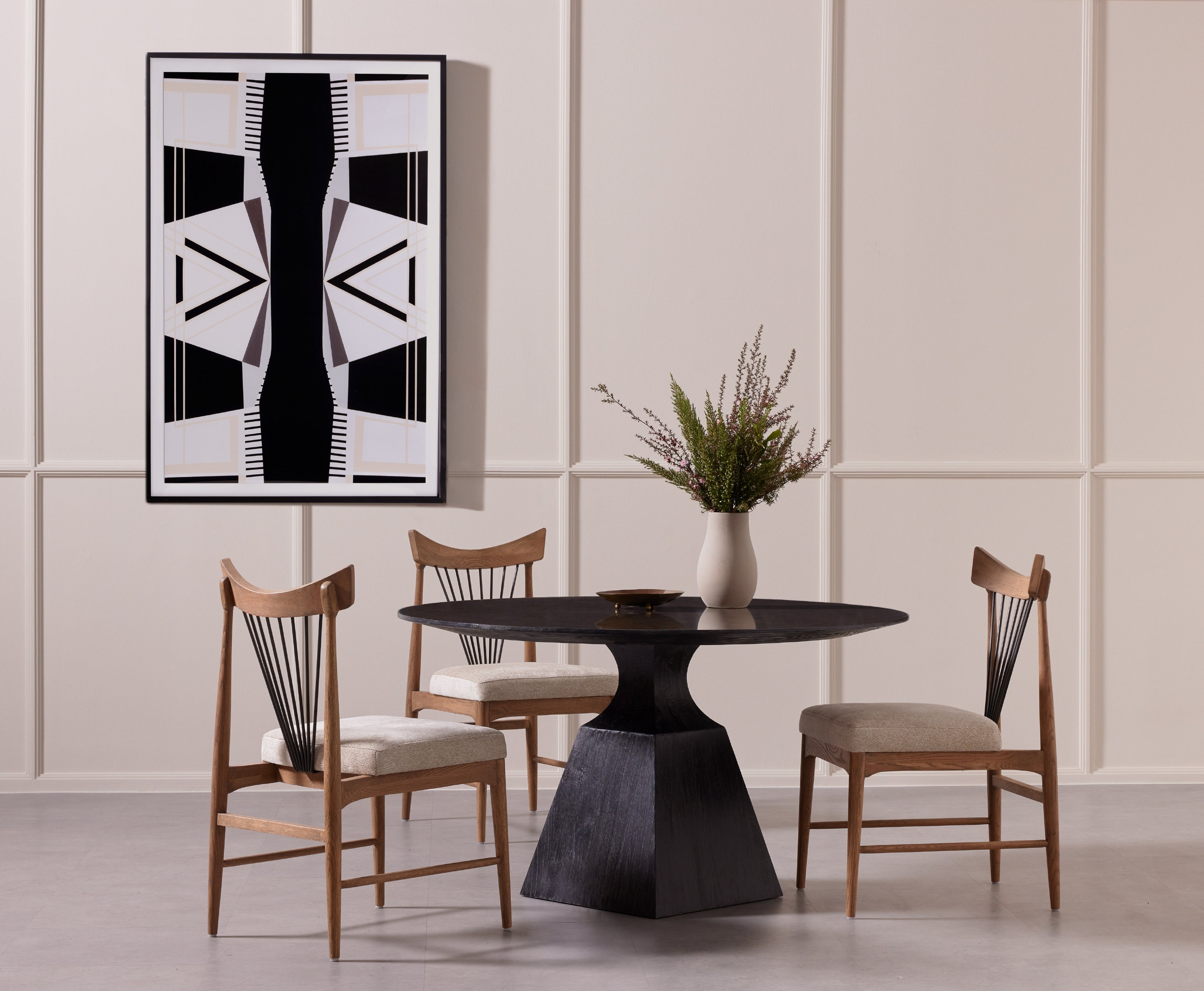 Solene Dining Chair-Darren Ecru Dining Chair Four Hands Four Hands, Burke Decor, Mid Century Modern Furniture, Old Bones Furniture Company, Old Bones Co, Modern Mid Century, Designer Furniture, https://www.oldbonesco.com/