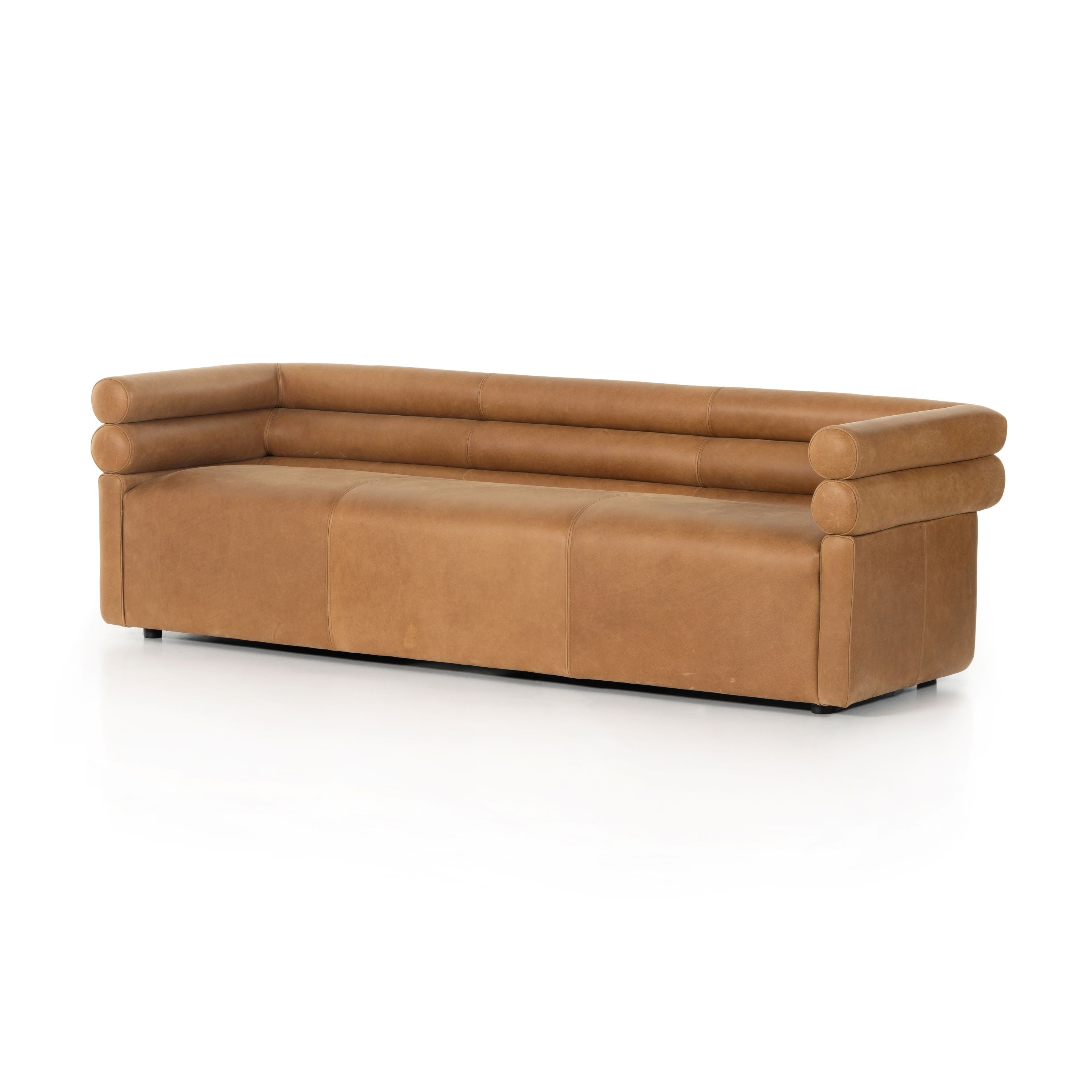 Evie Sofa 88" Palermo CognacSofas Four Hands Palermo Cognac Four Hands, Mid Century Modern Furniture, Old Bones Furniture Company, Old Bones Co, Modern Mid Century, Designer Furniture, https://www.oldbonesco.com/