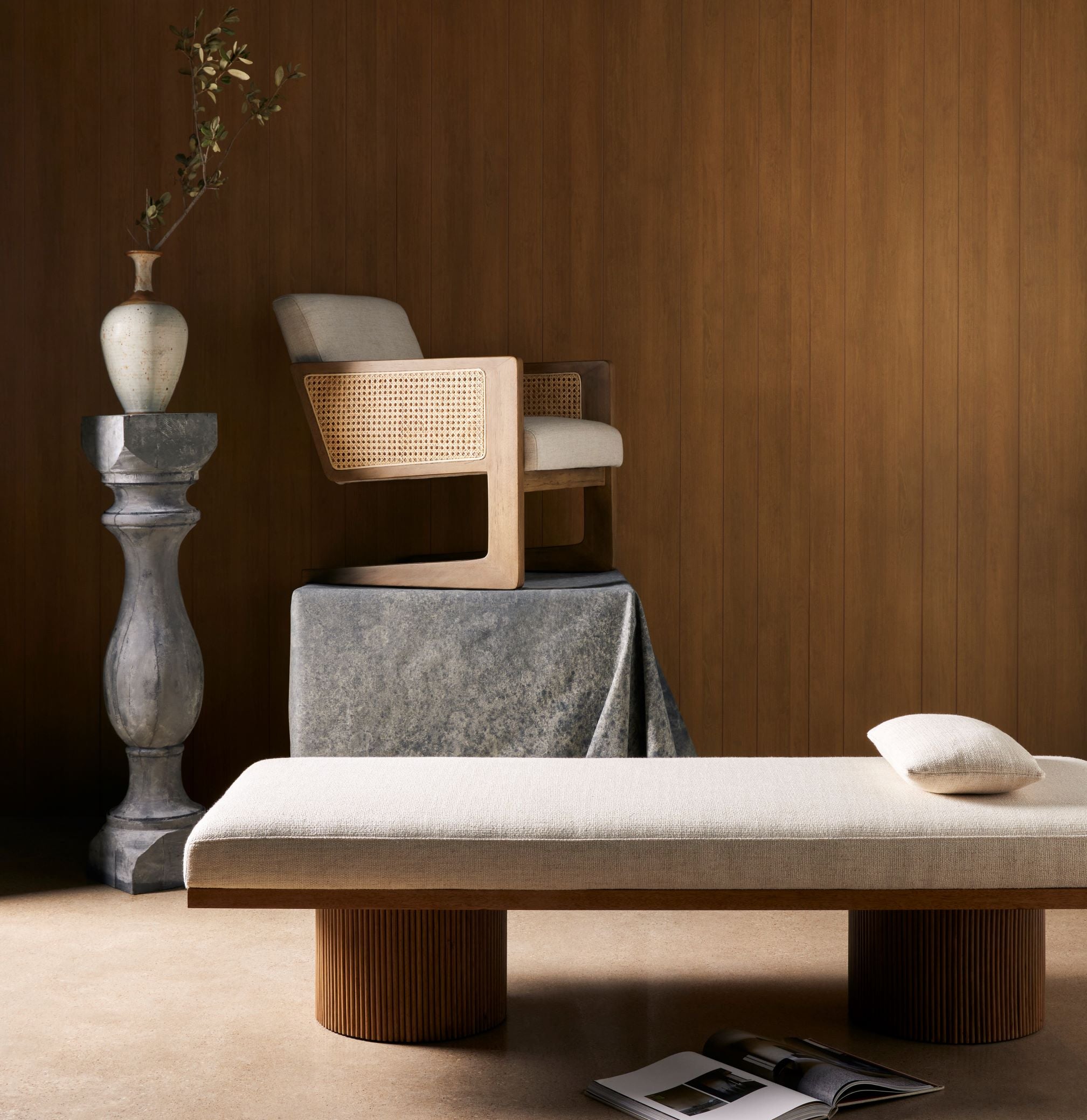 Jakobi Chaise-Thames Cream Chaise Four Hands Four Hands, Burke Decor, Mid Century Modern Furniture, Old Bones Furniture Company, Old Bones Co, Modern Mid Century, Designer Furniture, https://www.oldbonesco.com/