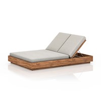 Kinita Outdoor Double Chaise Lounge lounge Four Hands     Four Hands, Mid Century Modern Furniture, Old Bones Furniture Company, Old Bones Co, Modern Mid Century, Designer Furniture, https://www.oldbonesco.com/