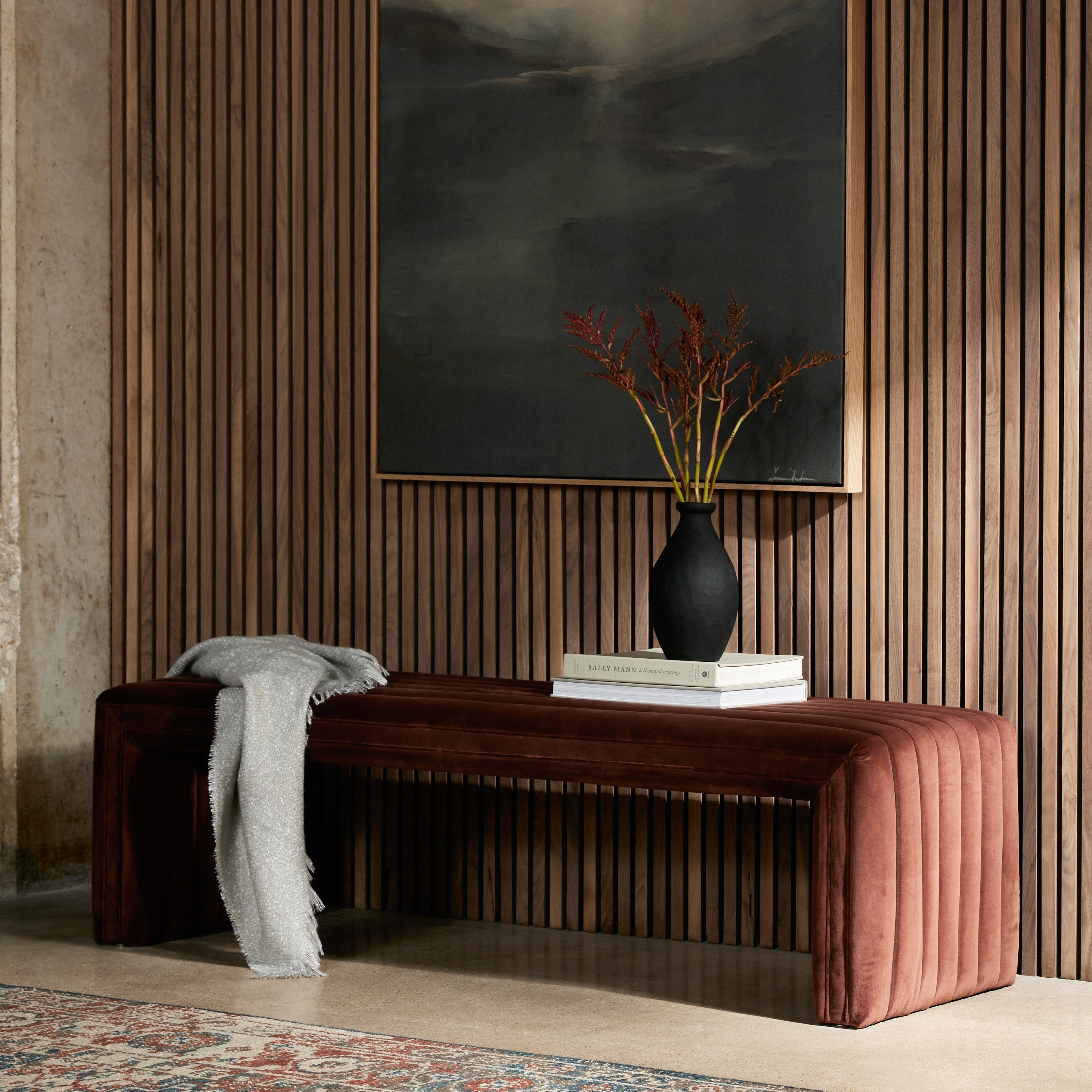 Augustine Bench Bench Four Hands Four Hands, Mid Century Modern Furniture, Old Bones Furniture Company, Old Bones Co, Modern Mid Century, Designer Furniture, https://www.oldbonesco.com/