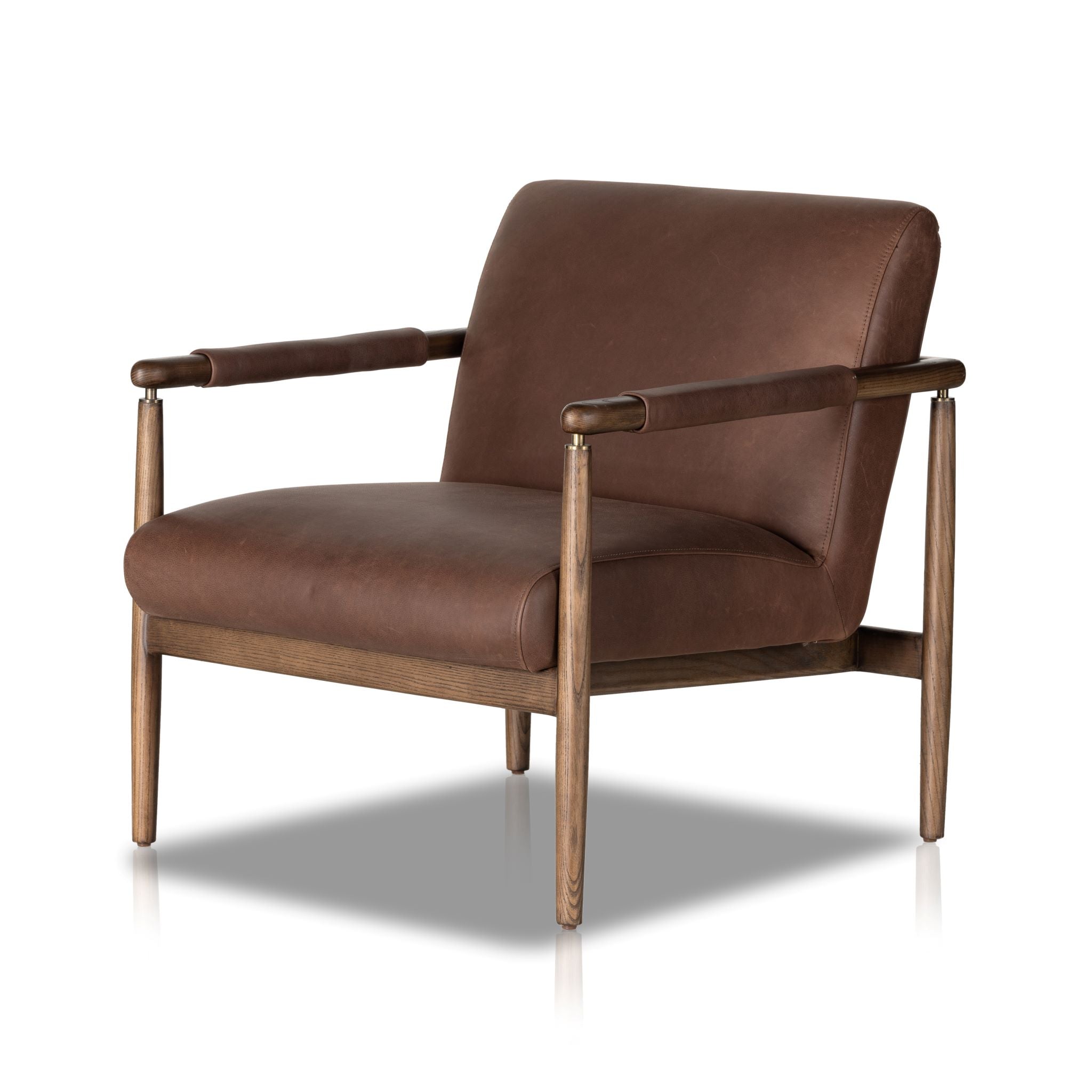 Markia Chair Brickhouse Dark BrownLounge Chair Four Hands Brickhouse Dark Brown Four Hands, Mid Century Modern Furniture, Old Bones Furniture Company, Old Bones Co, Modern Mid Century, Designer Furniture, https://www.oldbonesco.com/