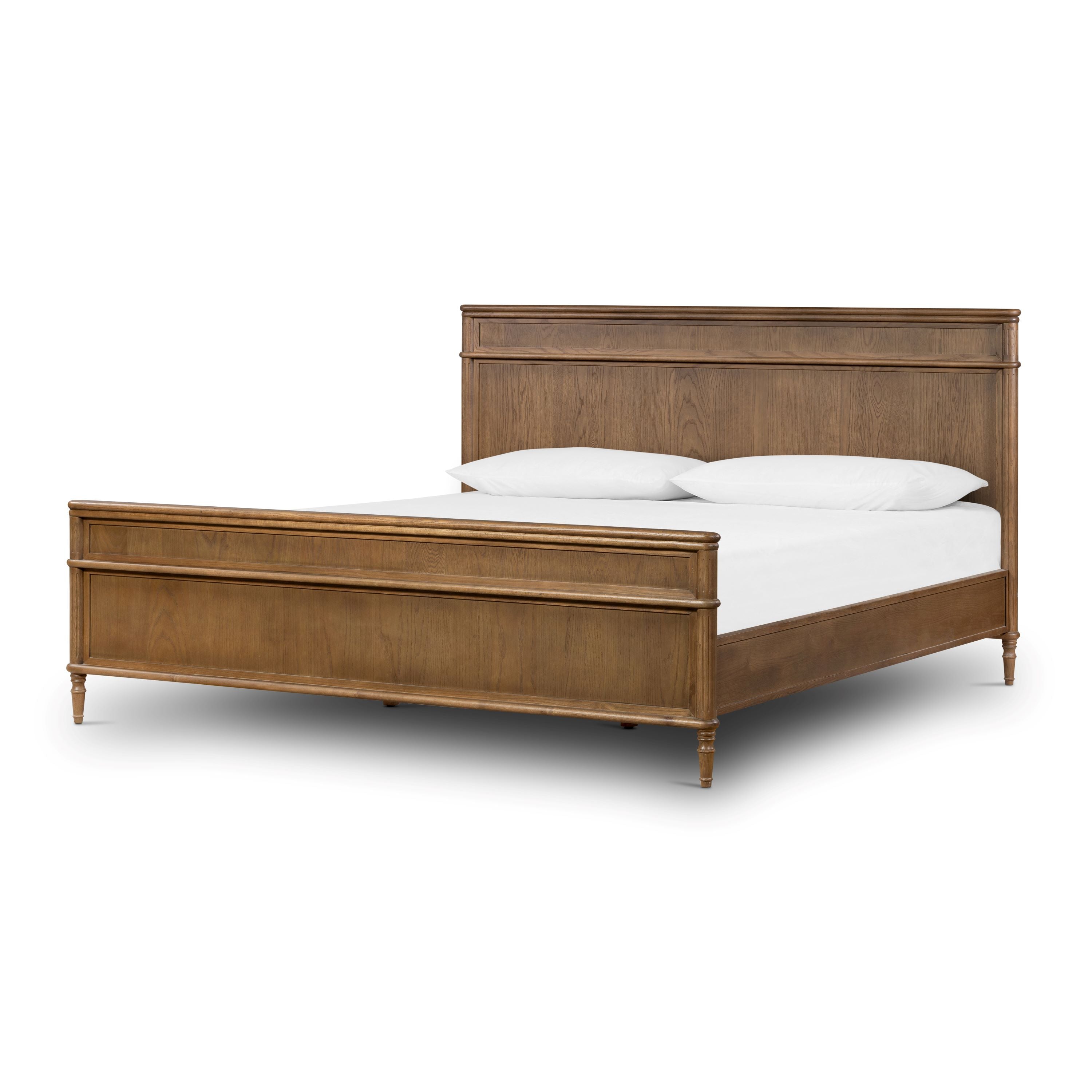 TOULOUSE BED Toasted Oak / KingBed Four Hands Toasted Oak King Four Hands, Mid Century Modern Furniture, Old Bones Furniture Company, Old Bones Co, Modern Mid Century, Designer Furniture, https://www.oldbonesco.com/