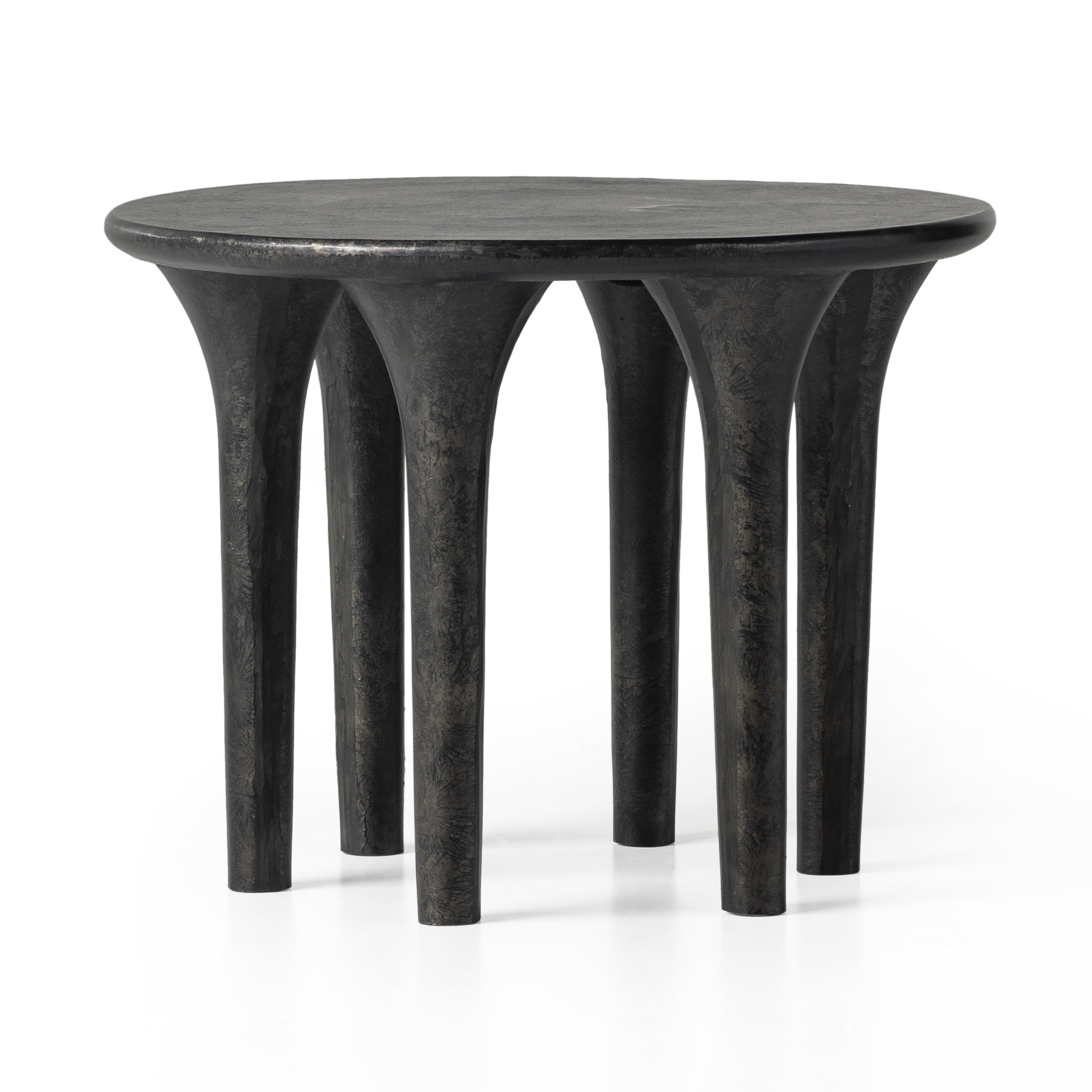 Keldon Dining Table Raw BlackEnd Table Four Hands Raw Black Four Hands, Mid Century Modern Furniture, Old Bones Furniture Company, Old Bones Co, Modern Mid Century, Designer Furniture, https://www.oldbonesco.com/