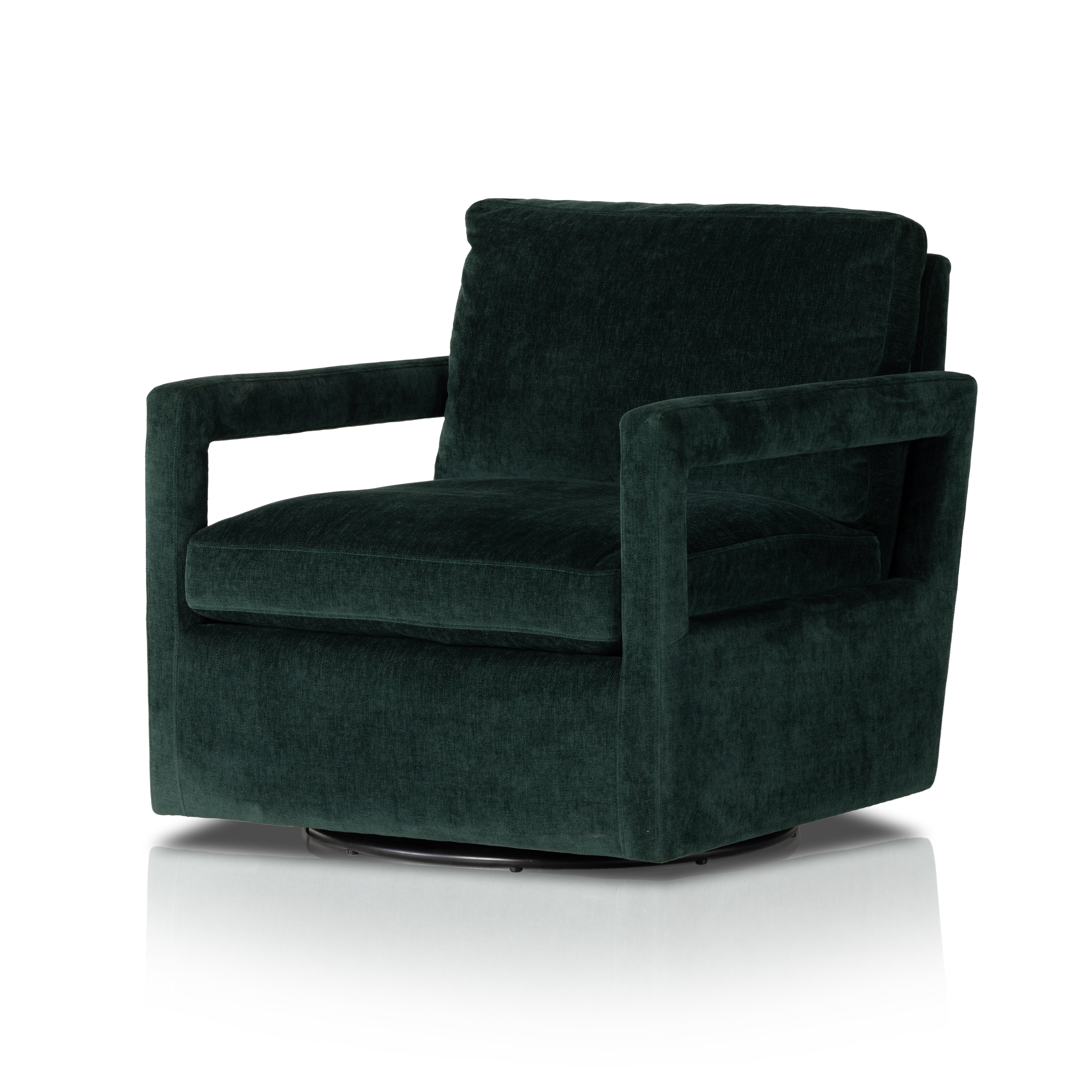 Olson Swivel Chair Emerald Worn VelvetSwivel Chair Four Hands Emerald Worn Velvet Four Hands, Mid Century Modern Furniture, Old Bones Furniture Company, Old Bones Co, Modern Mid Century, Designer Furniture, https://www.oldbonesco.com/