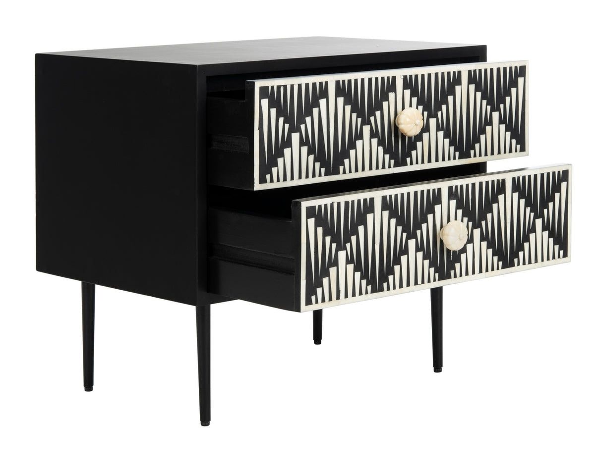 Tessie Bone Inlay Nightstand Nightstand Safavieh Four Hands, Burke Decor, Mid Century Modern Furniture, Old Bones Furniture Company, Old Bones Co, Modern Mid Century, Designer Furniture, https://www.oldbonesco.com/