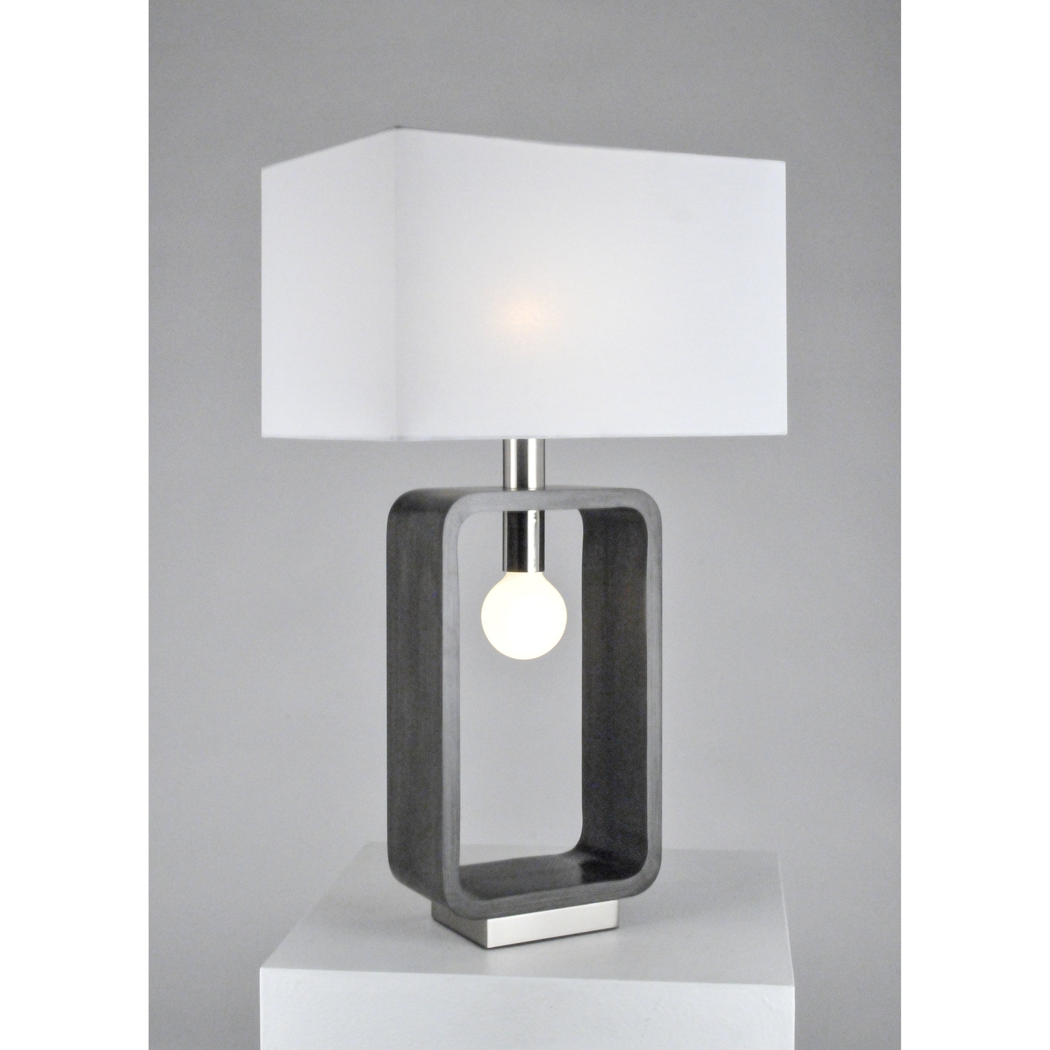 Tracey Table Lamp Charcoal Gray LIGHTING Nova of California Four Hands, Burke Decor, Mid Century Modern Furniture, Old Bones Furniture Company, Old Bones Co, Modern Mid Century, Designer Furniture, https://www.oldbonesco.com/