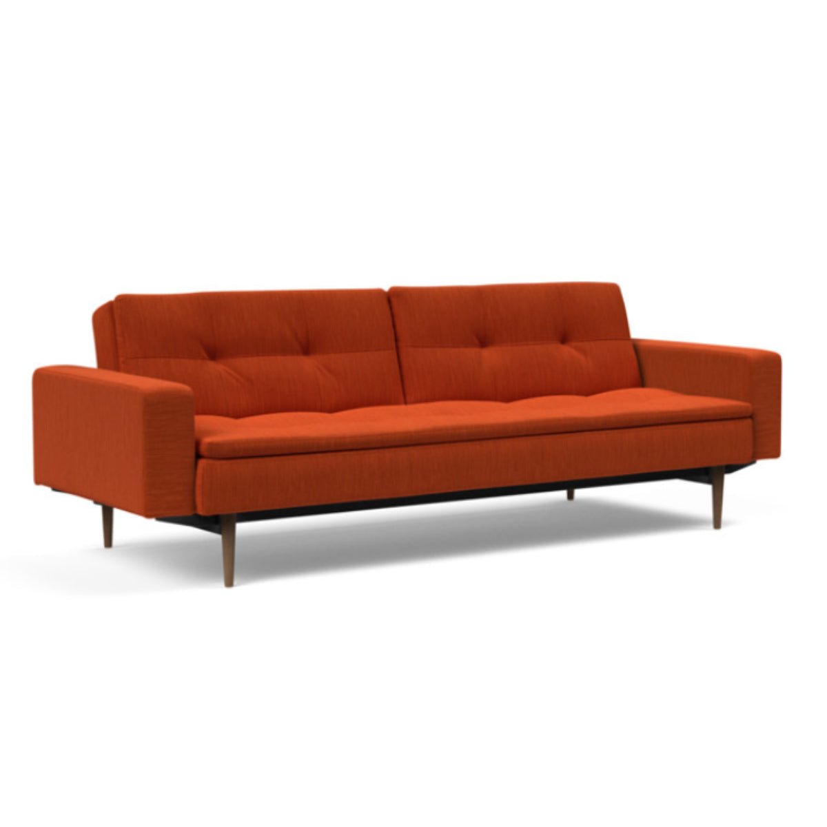 Dublexo Styletto Sofa Bed Dark Wood With Arms Daybed INNOVATION Four Hands, Burke Decor, Mid Century Modern Furniture, Old Bones Furniture Company, Old Bones Co, Modern Mid Century, Designer Furniture, https://www.oldbonesco.com/