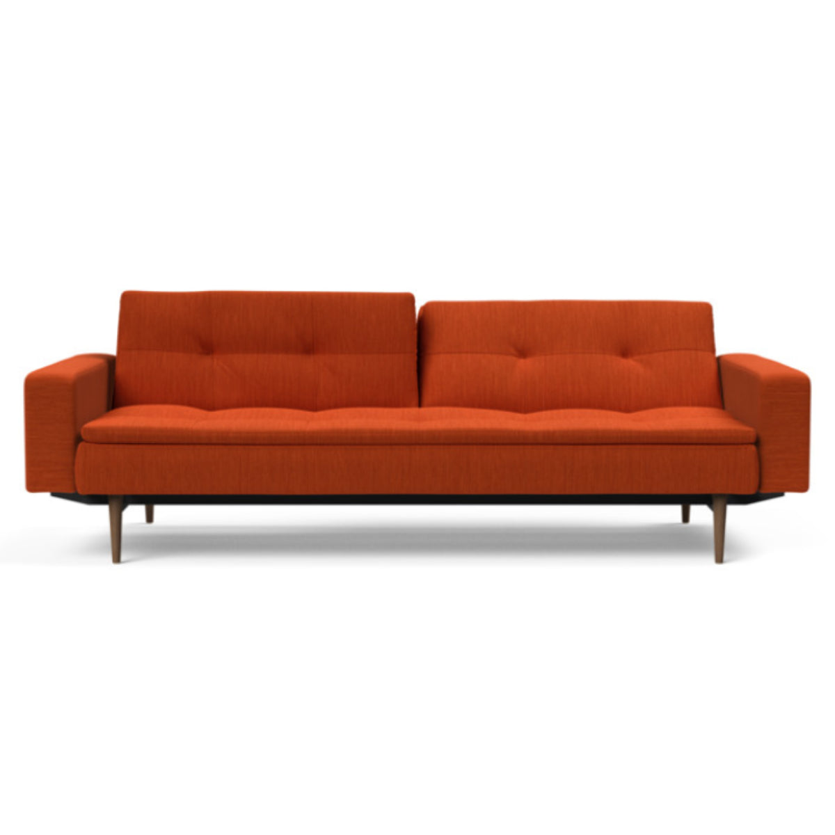 Dublexo Styletto Sofa Bed Dark Wood With Arms Daybed INNOVATION Four Hands, Burke Decor, Mid Century Modern Furniture, Old Bones Furniture Company, Old Bones Co, Modern Mid Century, Designer Furniture, https://www.oldbonesco.com/