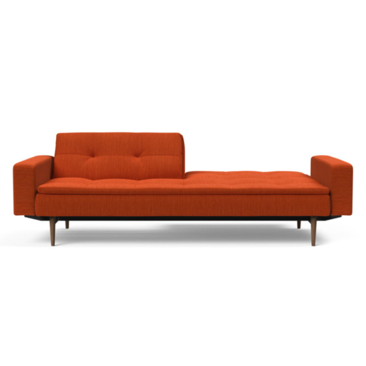 Dublexo Styletto Sofa Bed Dark Wood With Arms Daybed INNOVATION Four Hands, Burke Decor, Mid Century Modern Furniture, Old Bones Furniture Company, Old Bones Co, Modern Mid Century, Designer Furniture, https://www.oldbonesco.com/