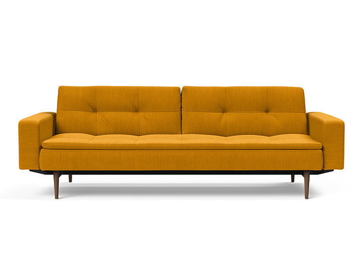 Dublexo Styletto Sofa Bed Dark Wood With Arms 507 Elegance Burned CurryDaybed INNOVATION 507 Elegance Burned Curry Four Hands, Burke Decor, Mid Century Modern Furniture, Old Bones Furniture Company, Old Bones Co, Modern Mid Century, Designer Furniture, https://www.oldbonesco.com/