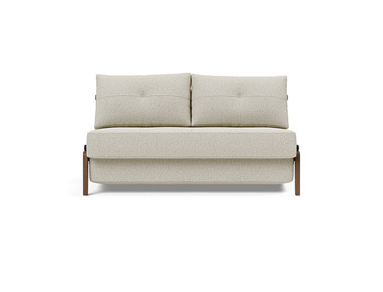 Cubed Full Size Sofa Bed With Dark Wood Legs 527 Mixed Dance NaturalSofa Beds INNOVATION  527 Mixed Dance Natural   Four Hands, Burke Decor, Mid Century Modern Furniture, Old Bones Furniture Company, Old Bones Co, Modern Mid Century, Designer Furniture, https://www.oldbonesco.com/