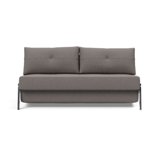 Cubed Queen Size Sofa Bed With Chrome Legs 521 Mixed Dance GreySofa Beds INNOVATION  521 Mixed Dance Grey   Four Hands, Burke Decor, Mid Century Modern Furniture, Old Bones Furniture Company, Old Bones Co, Modern Mid Century, Designer Furniture, https://www.oldbonesco.com/