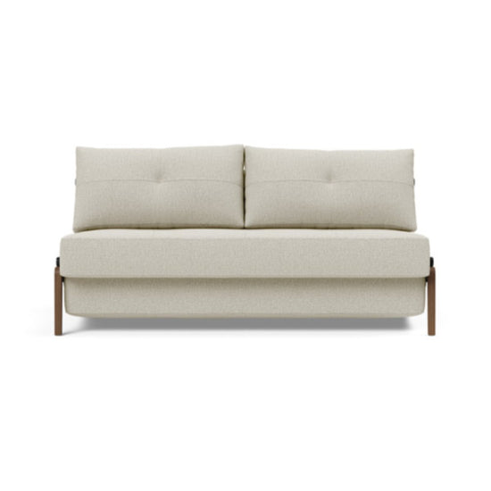 Cubed Queen Size Sofa Bed With Dark Wood Legs 527 Mixed Dance NaturalSofa Beds INNOVATION  527 Mixed Dance Natural   Four Hands, Burke Decor, Mid Century Modern Furniture, Old Bones Furniture Company, Old Bones Co, Modern Mid Century, Designer Furniture, https://www.oldbonesco.com/