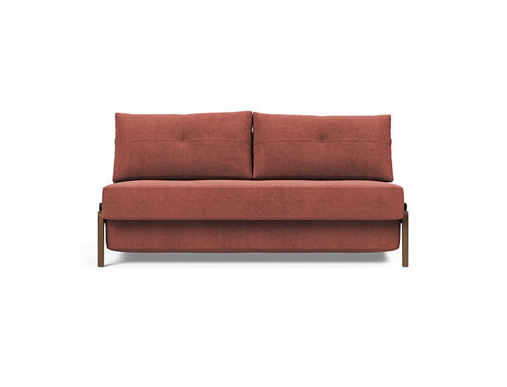 Cubed Queen Size Sofa Bed With Dark Wood Legs 317 Cordufine RustSofa Beds INNOVATION 317 Cordufine Rust Four Hands, Burke Decor, Mid Century Modern Furniture, Old Bones Furniture Company, Old Bones Co, Modern Mid Century, Designer Furniture, https://www.oldbonesco.com/