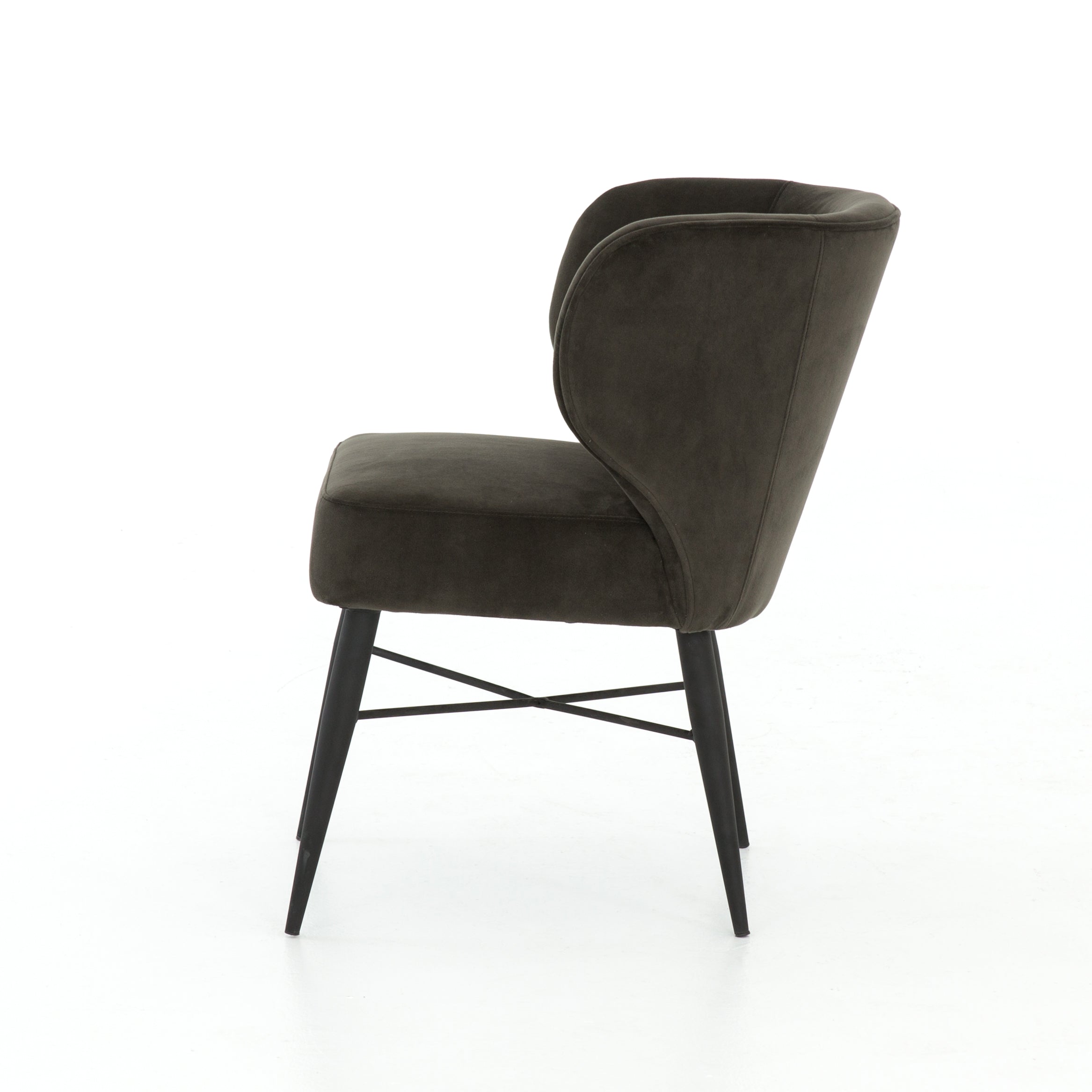 Arianna Dining Chair - Bella Smoke Dining Chair Four Hands Four Hands, Mid Century Modern Furniture, Old Bones Furniture Company, Old Bones Co, Modern Mid Century, Designer Furniture, https://www.oldbonesco.com/