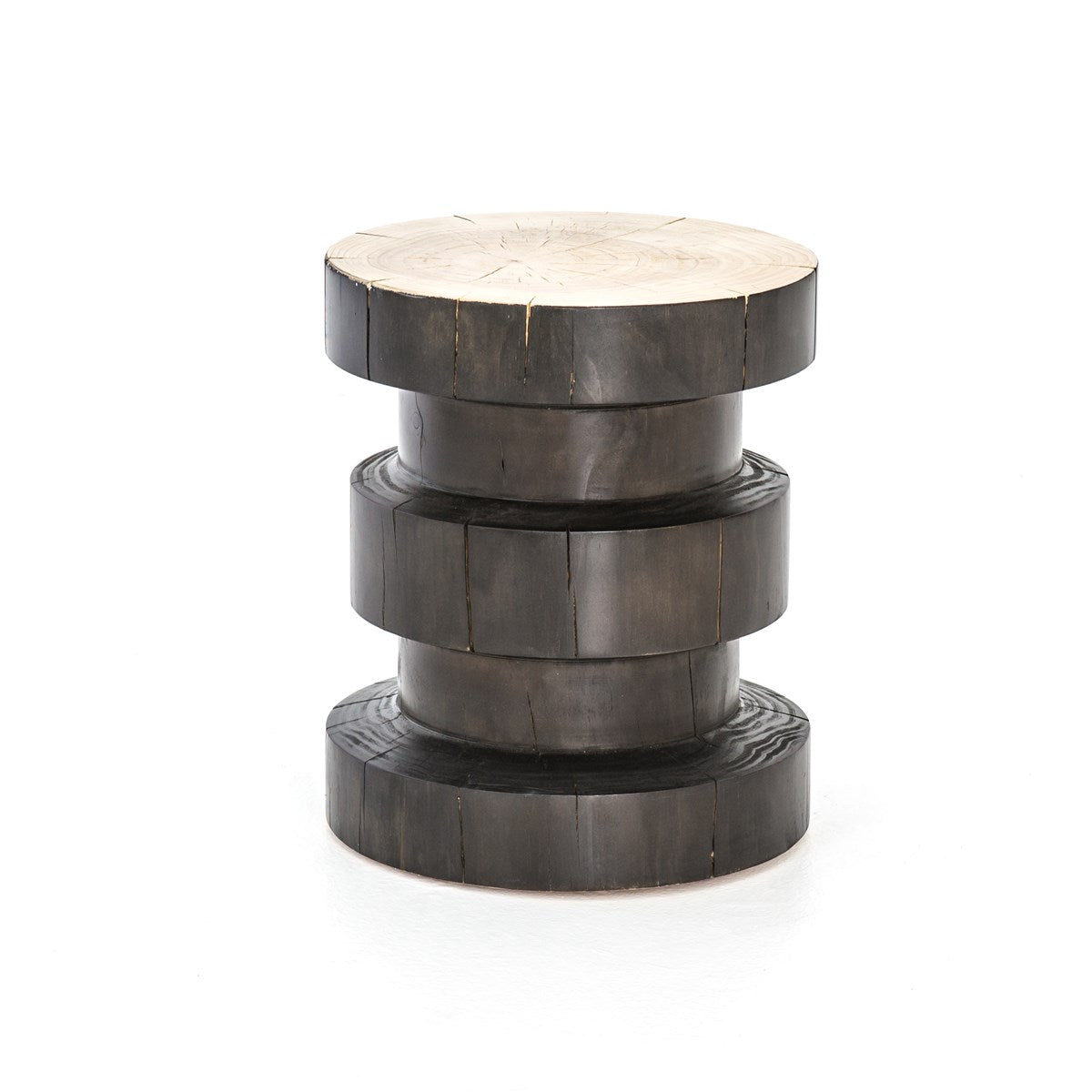 Inez End Table-Natural Pine/Black Pine End Table Four Hands Four Hands, Burke Decor, Mid Century Modern Furniture, Old Bones Furniture Company, Old Bones Co, Modern Mid Century, Designer Furniture, https://www.oldbonesco.com/