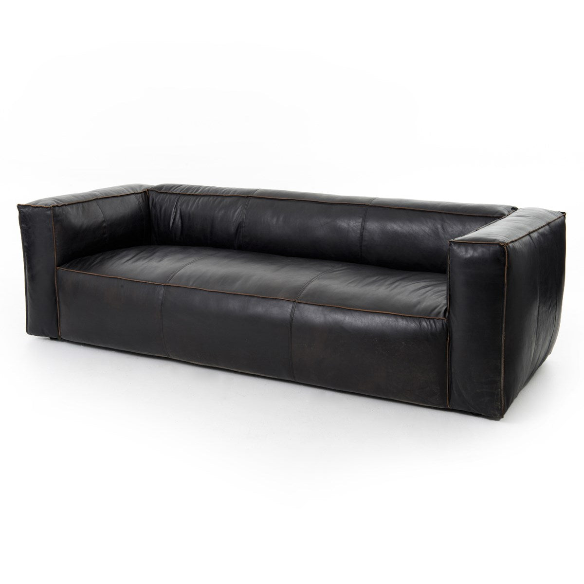 Nolita Reverse Stitch Sofa Rider BlackSofa Four Hands Rider Black Four Hands, Burke Decor, Mid Century Modern Furniture, Old Bones Furniture Company, Old Bones Co, Modern Mid Century, Designer Furniture, https://www.oldbonesco.com/