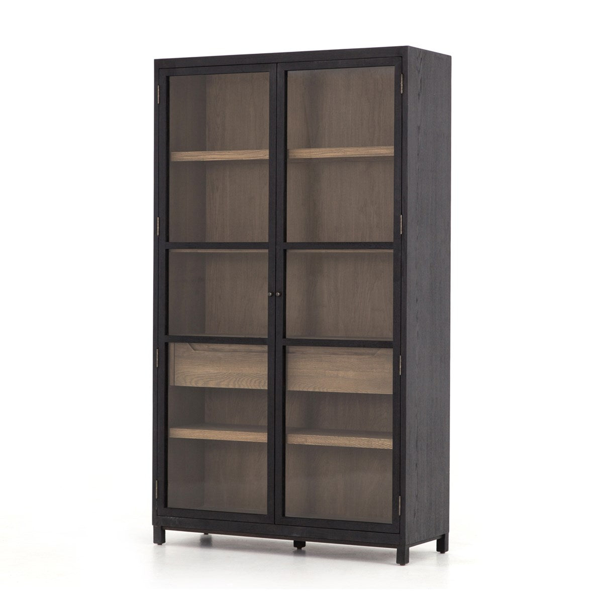 Millie Cabinet-Drifted Black/Drifted Oak Cabinet Four Hands Four Hands, Burke Decor, Mid Century Modern Furniture, Old Bones Furniture Company, Old Bones Co, Modern Mid Century, Designer Furniture, https://www.oldbonesco.com/