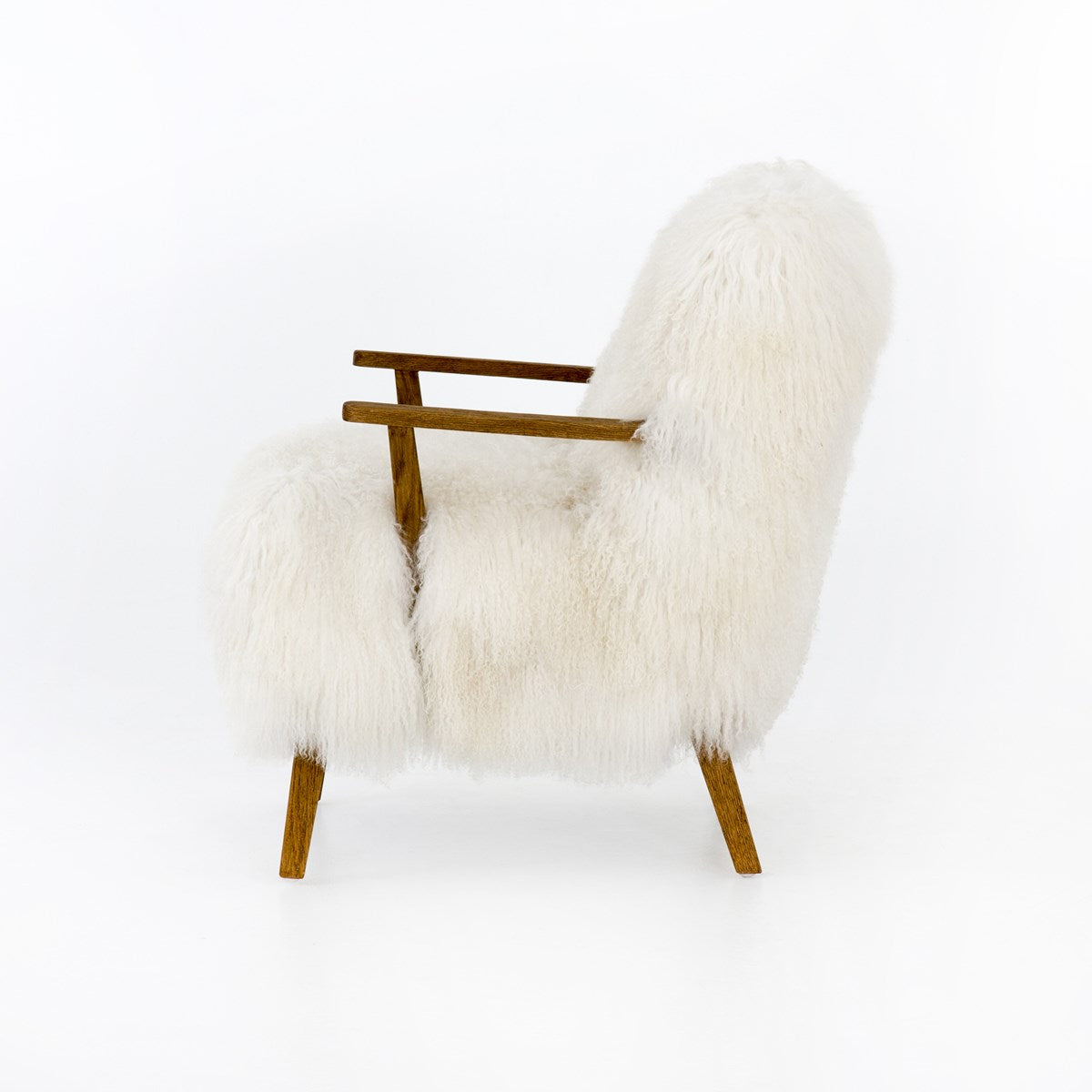 Ashland Armchair-Mongolia Cream Fur Armchair Four Hands Four Hands, Burke Decor, Mid Century Modern Furniture, Old Bones Furniture Company, Old Bones Co, Modern Mid Century, Designer Furniture, https://www.oldbonesco.com/